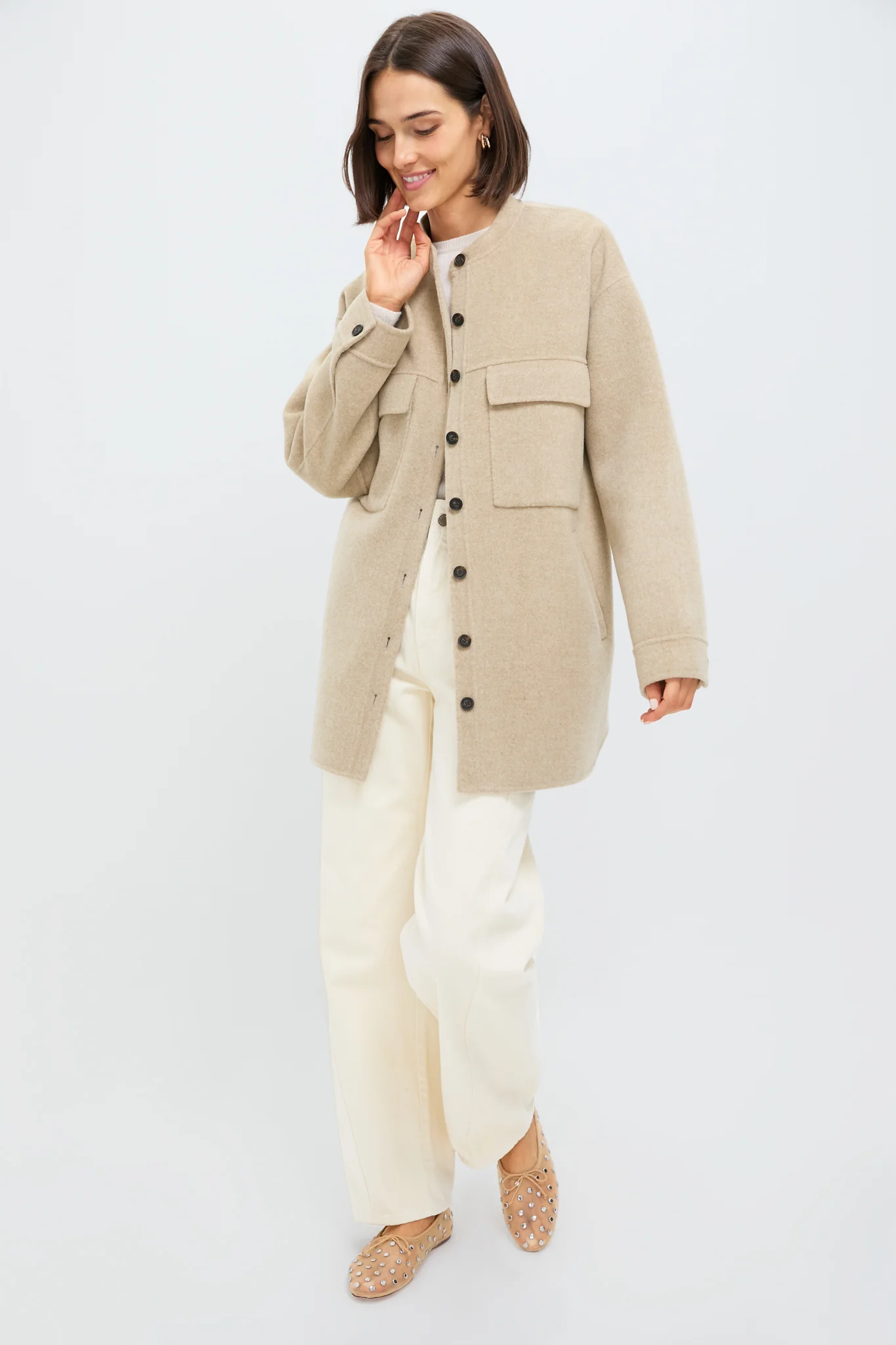 Beige Chine Florian Coat - Image 6
