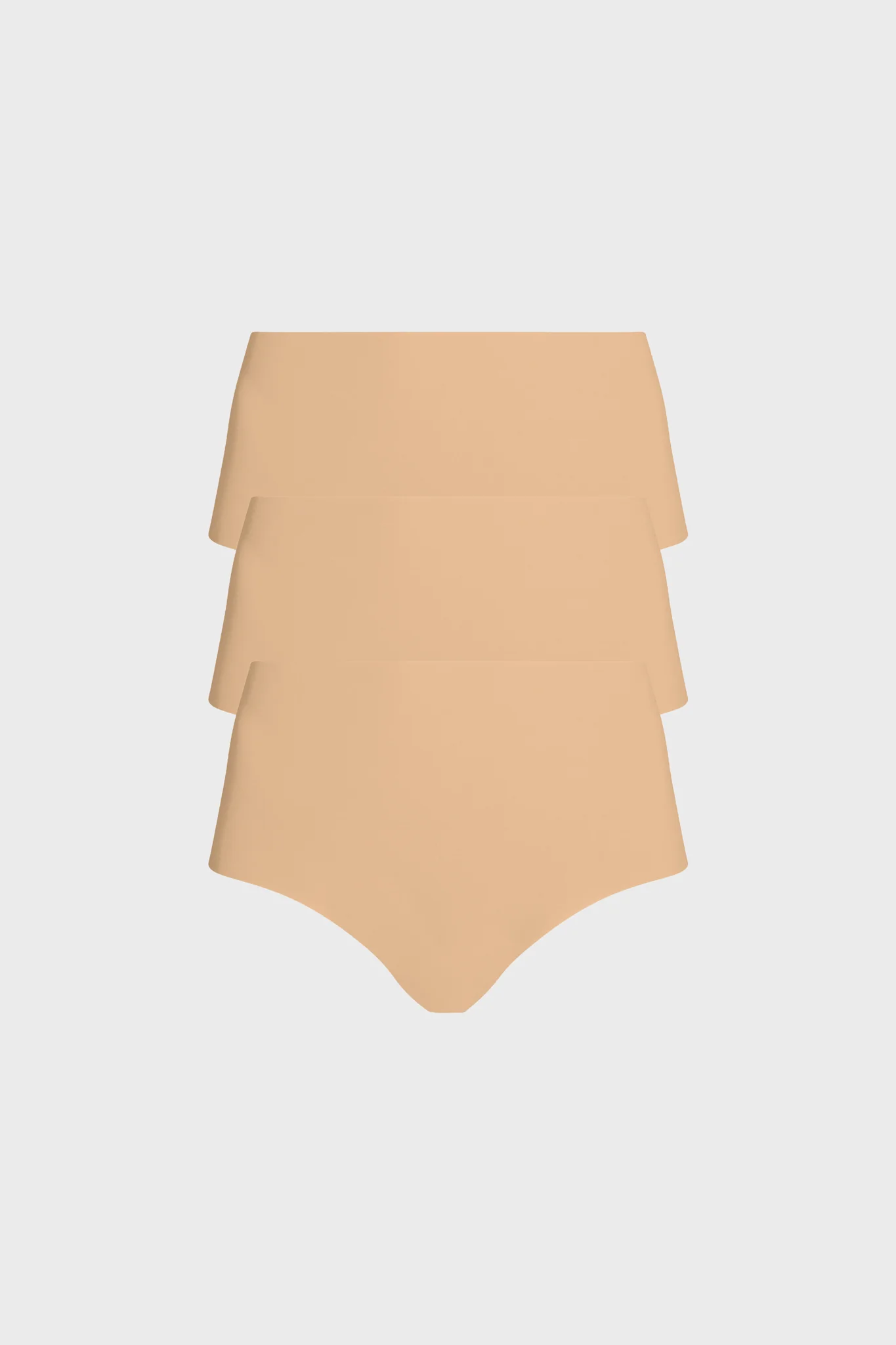 Beige Classic High Rise Bikini 3 Pack - Image 2