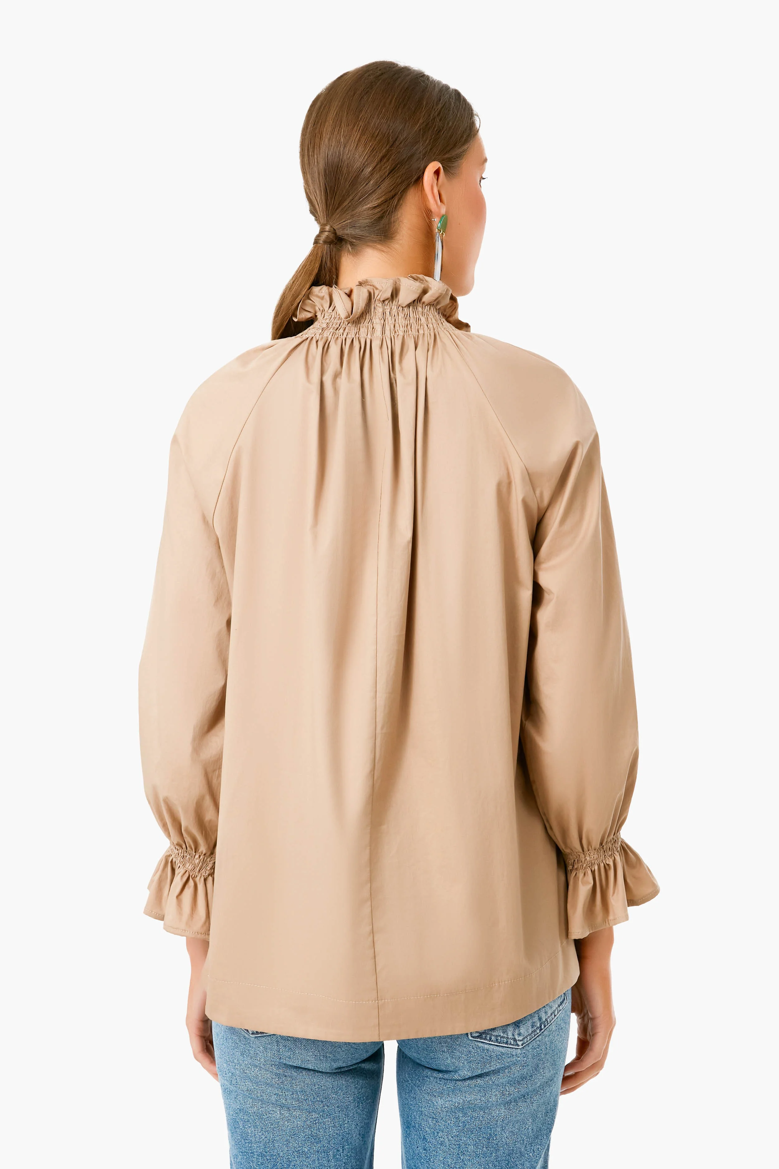 Beige Franka Long Sleeve Top - Image 4