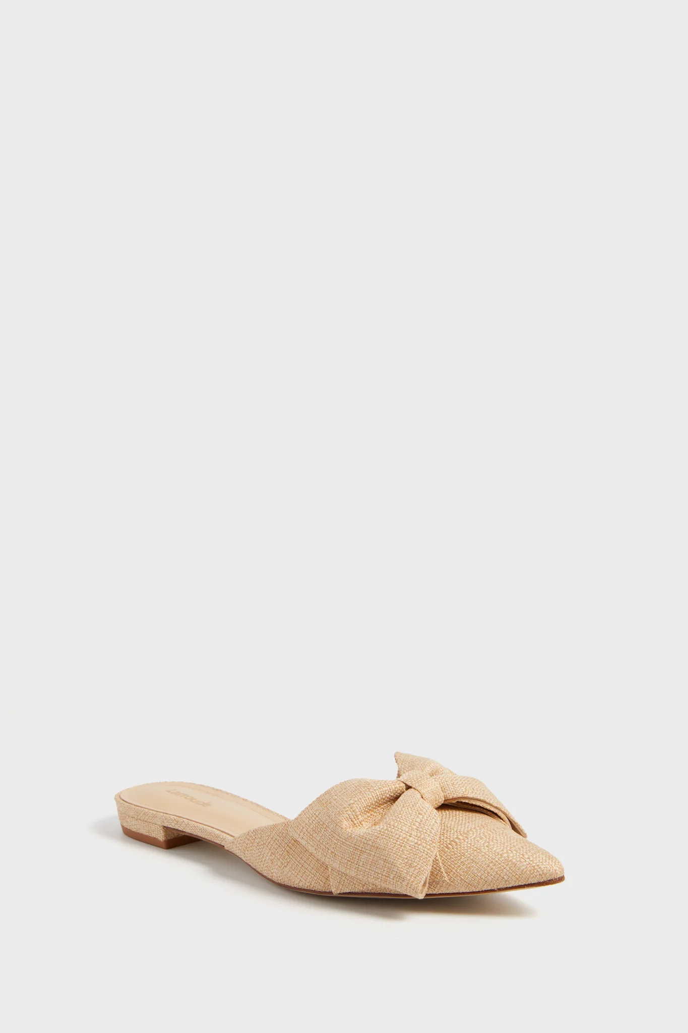 Beige Raffia Elle Flats - Image 4