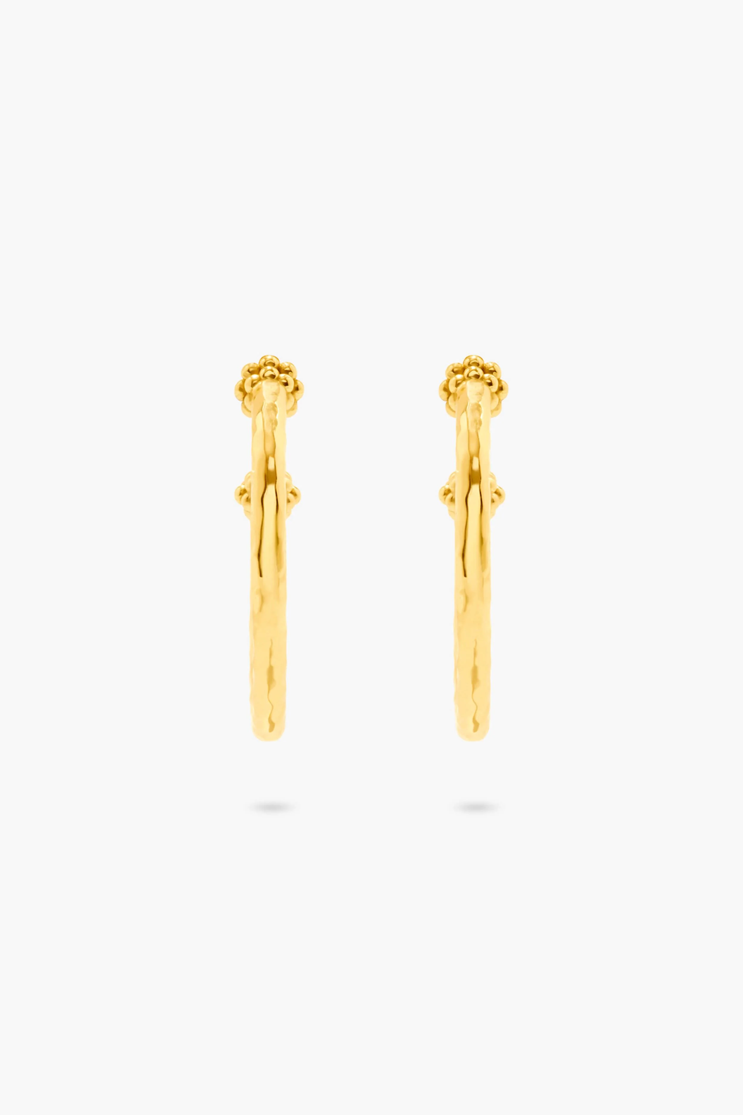 Berry Medium Hoop Earrings - Image 3