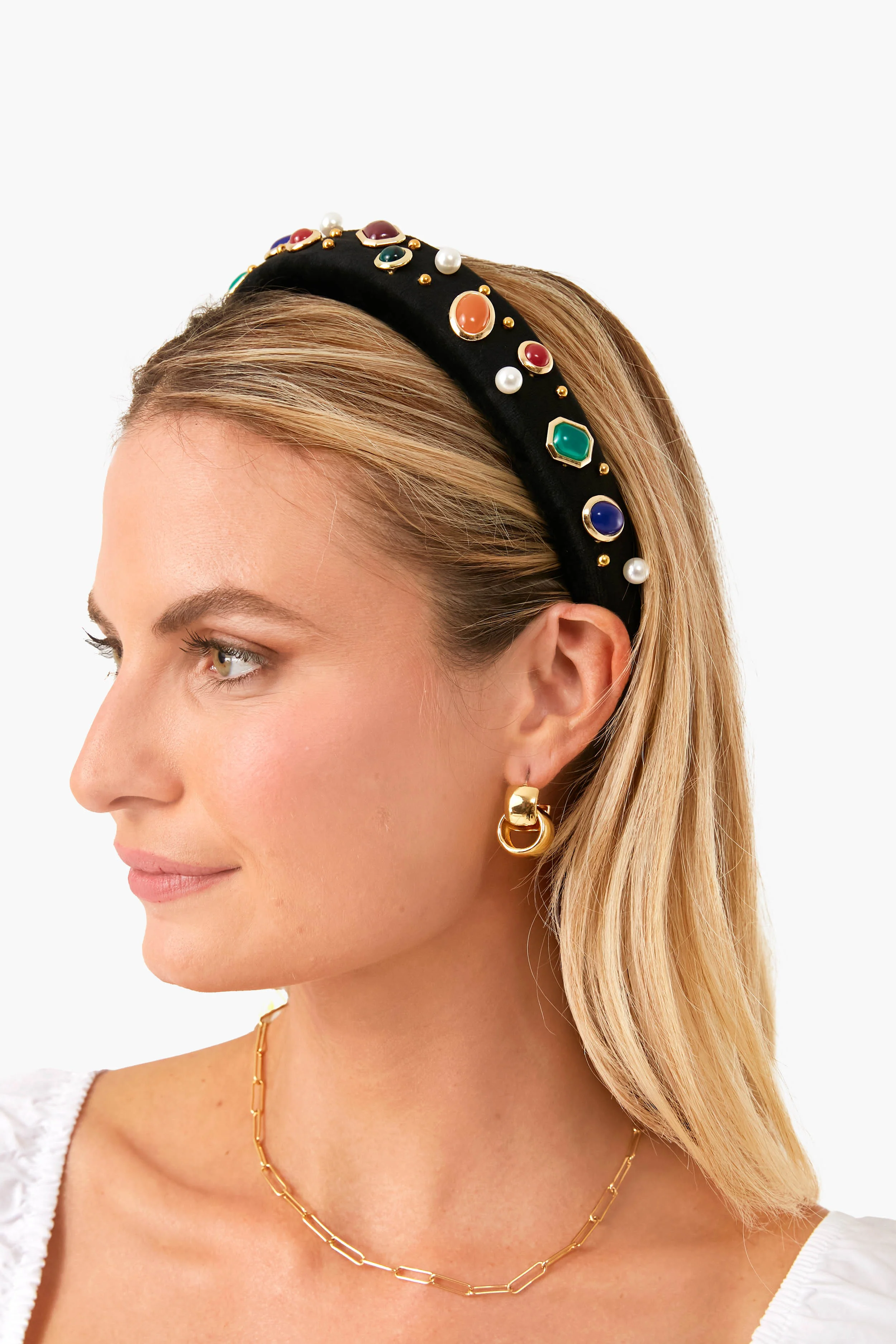 Bezel Jewel Alice Headband - Image 2
