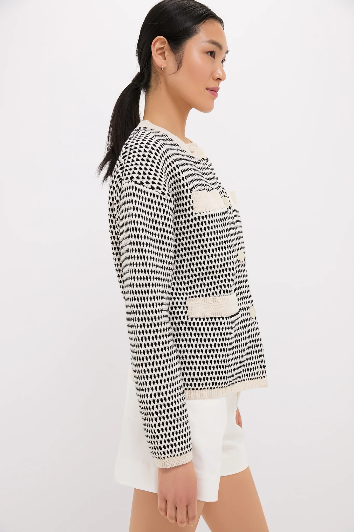 Birch Multi Stitch Tidewell Textured Knit Jacket - Image 3