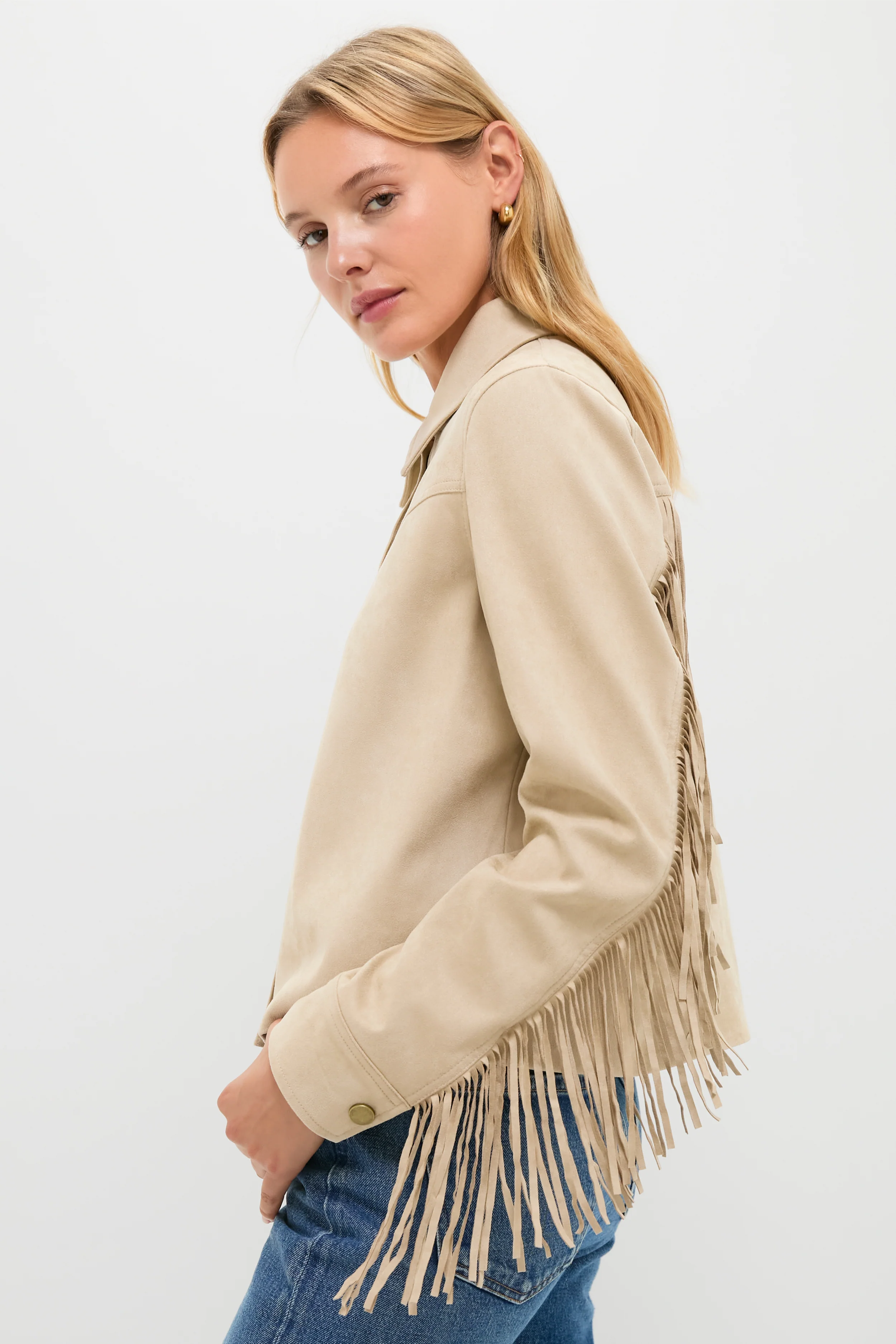 Biscotti Faux Suede Fringe Lauren Jacket - Image 4