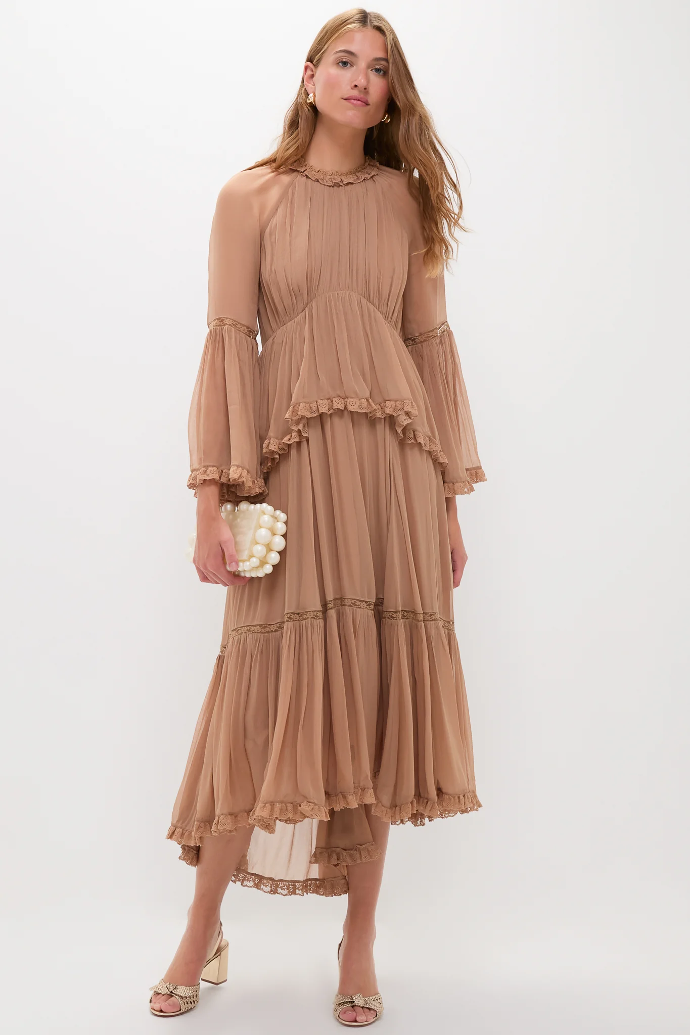 Biscuit Hypnotic Peplum Flutter Dress - Image 2