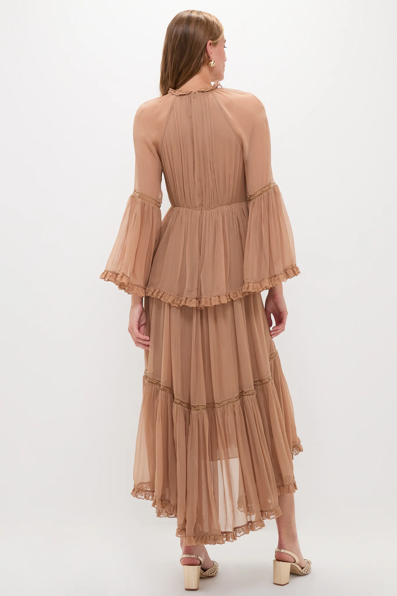 Biscuit Hypnotic Peplum Flutter Dress - Image 4