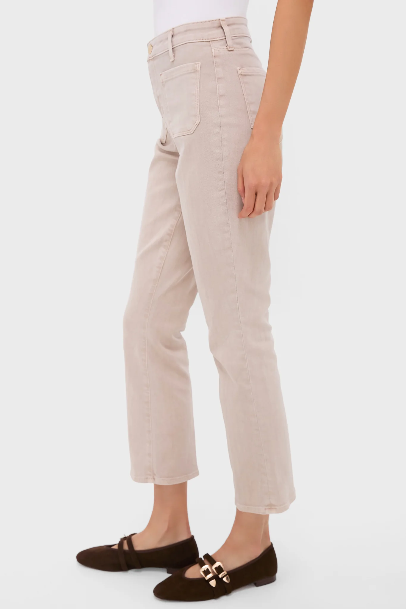 Biscuit Noya High Rise Patch Pocket Slim Flare - Image 3