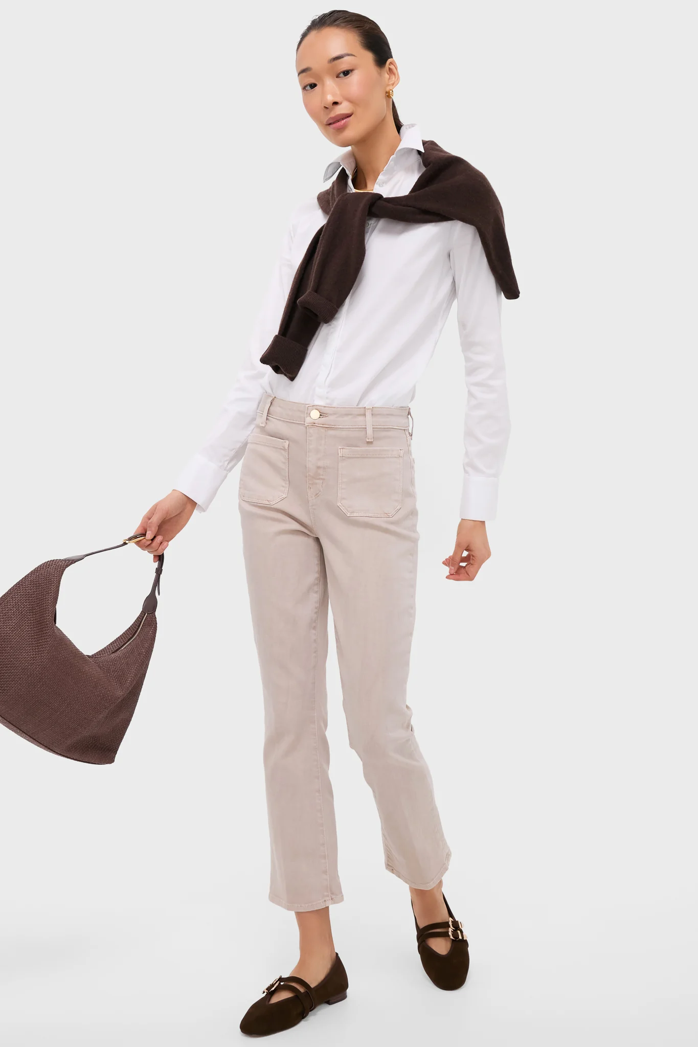 Biscuit Noya High Rise Patch Pocket Slim Flare - Image 6