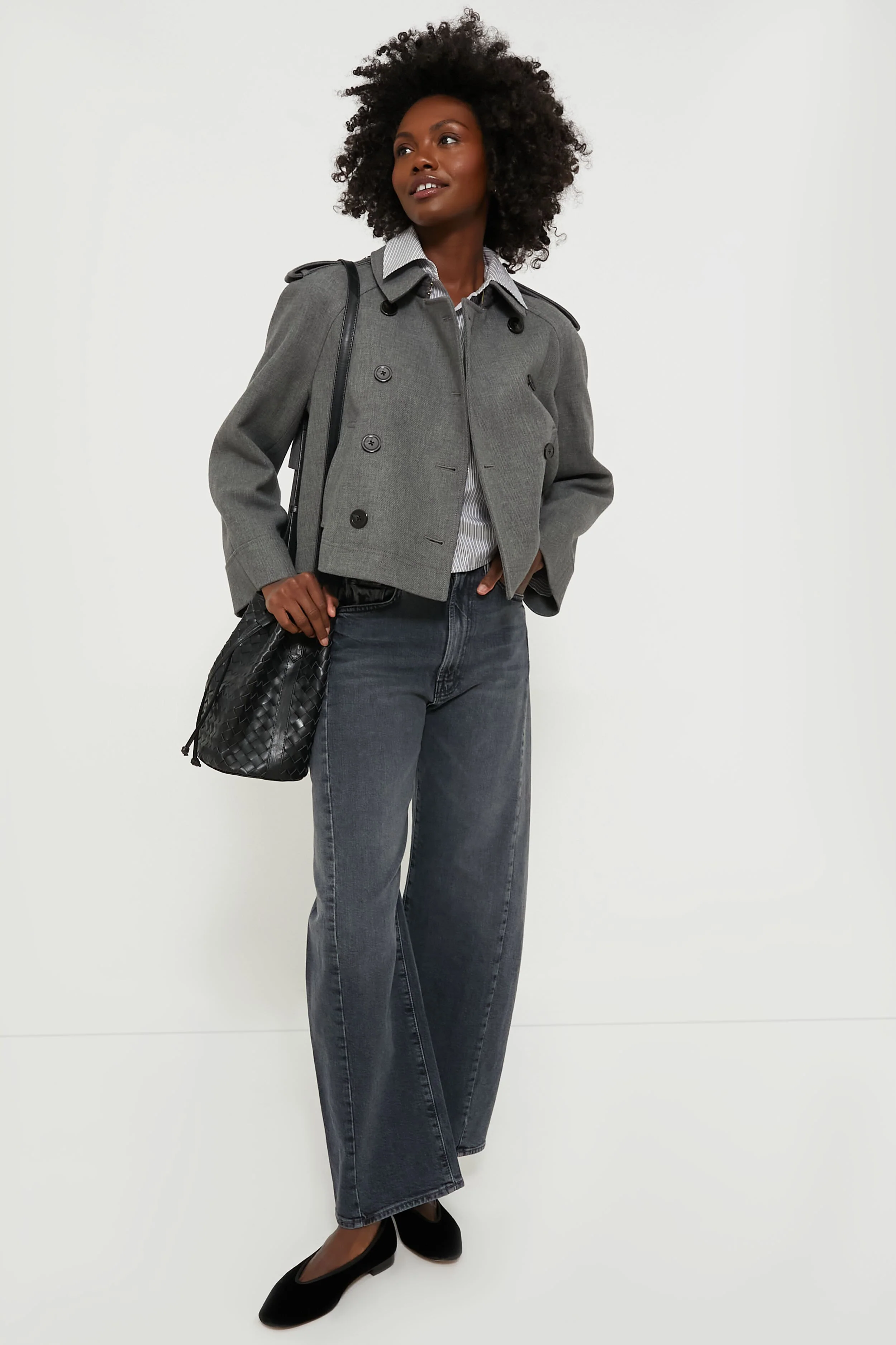 Black Adele Bucket Bag - Image 6