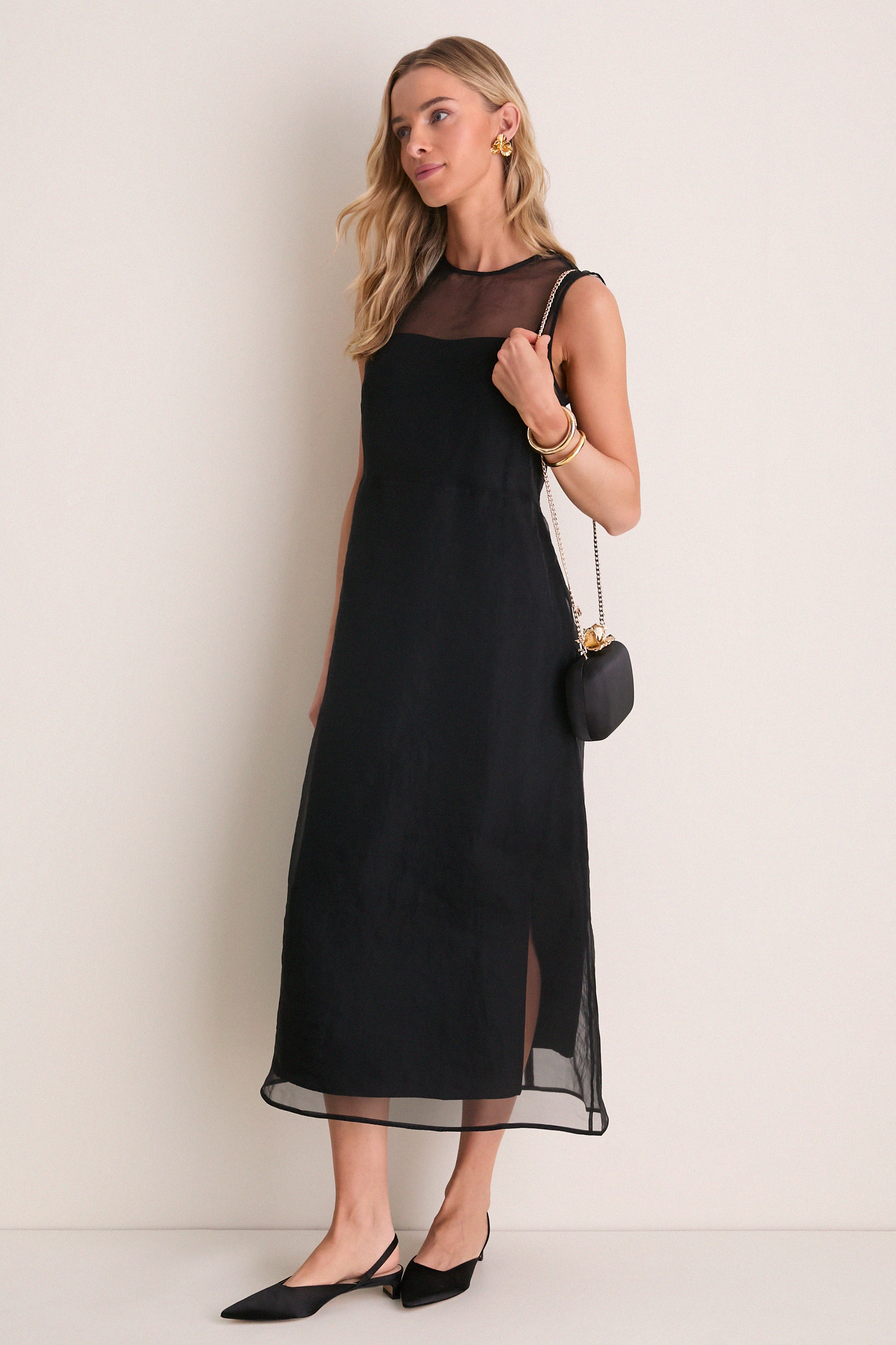 Black Adele Orchid Lock Clutch - Image 3