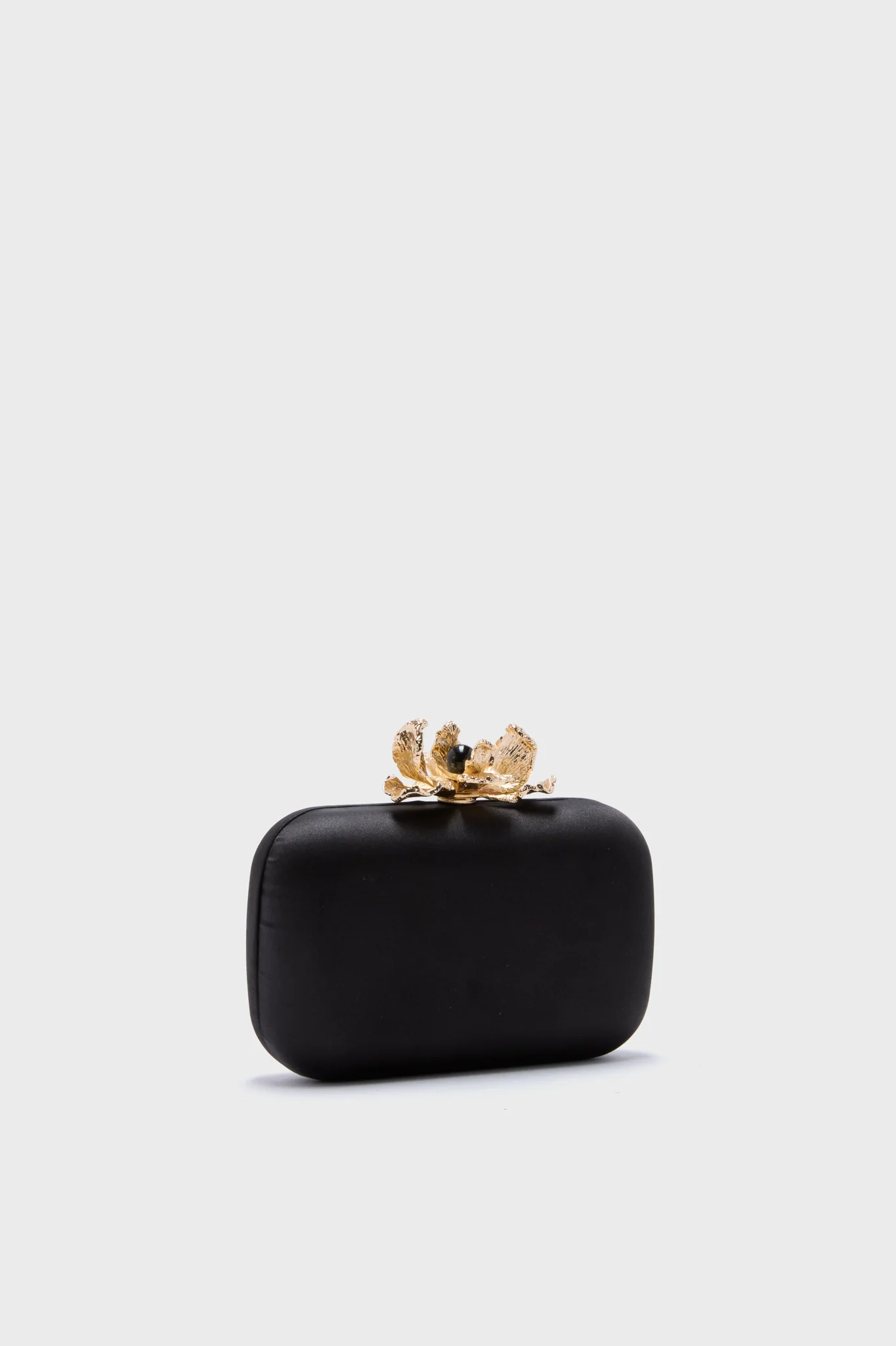 Black Adele Orchid Lock Clutch - Image 7