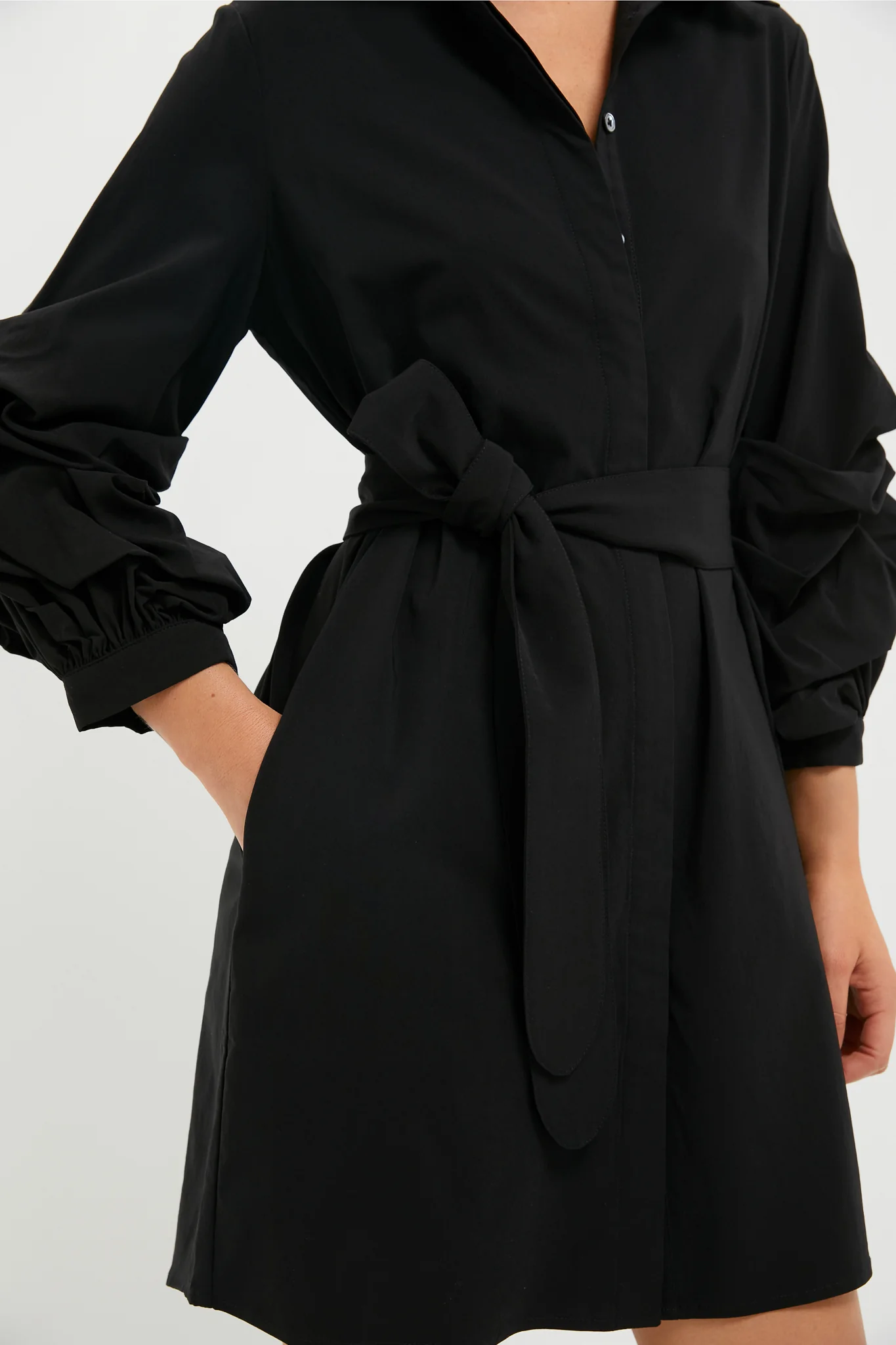 Black Alessia Mini Dress - Image 2