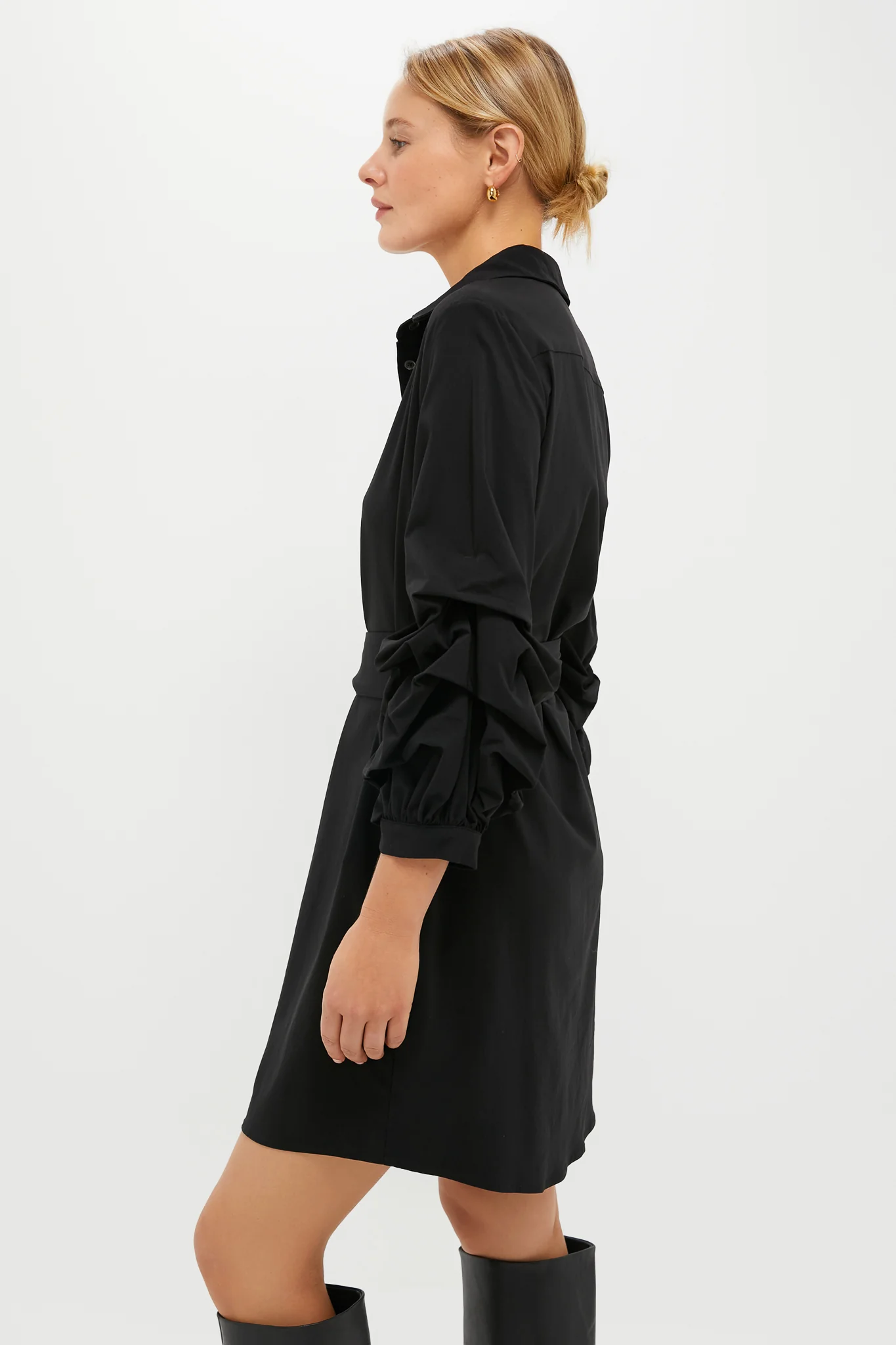 Black Alessia Mini Dress - Image 4