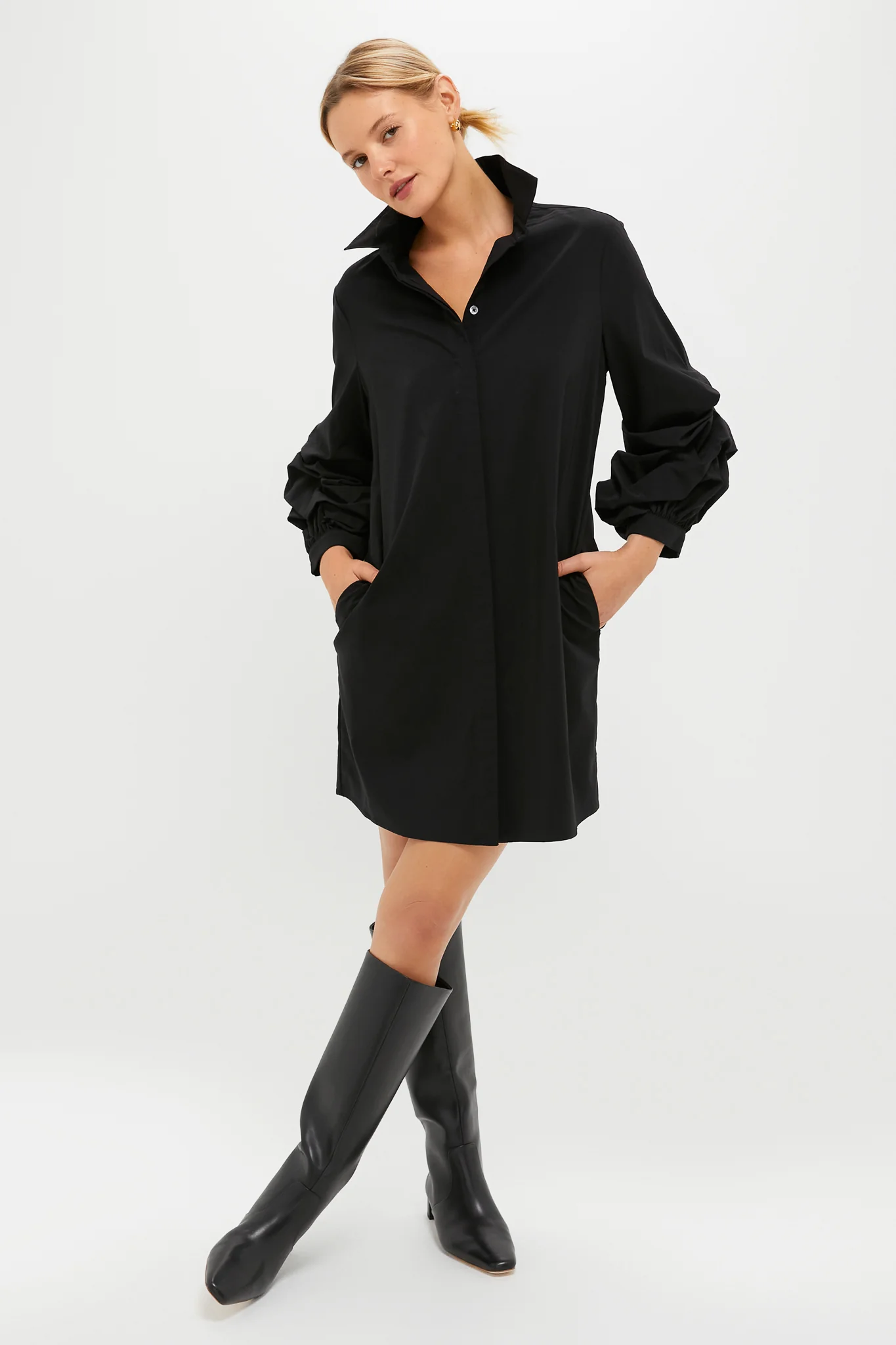 Black Alessia Mini Dress - Image 6