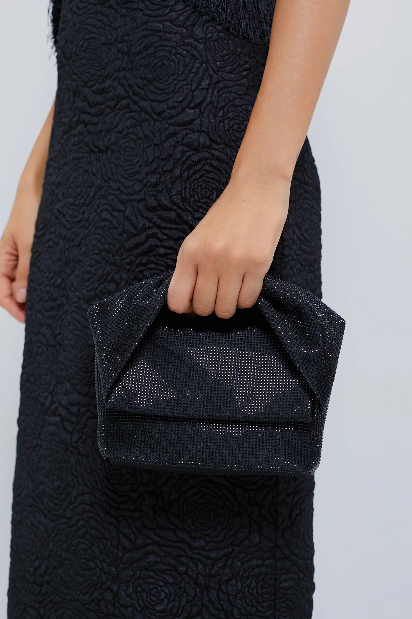 Black Alinta Hotfix Top Handle Bag - Image 2