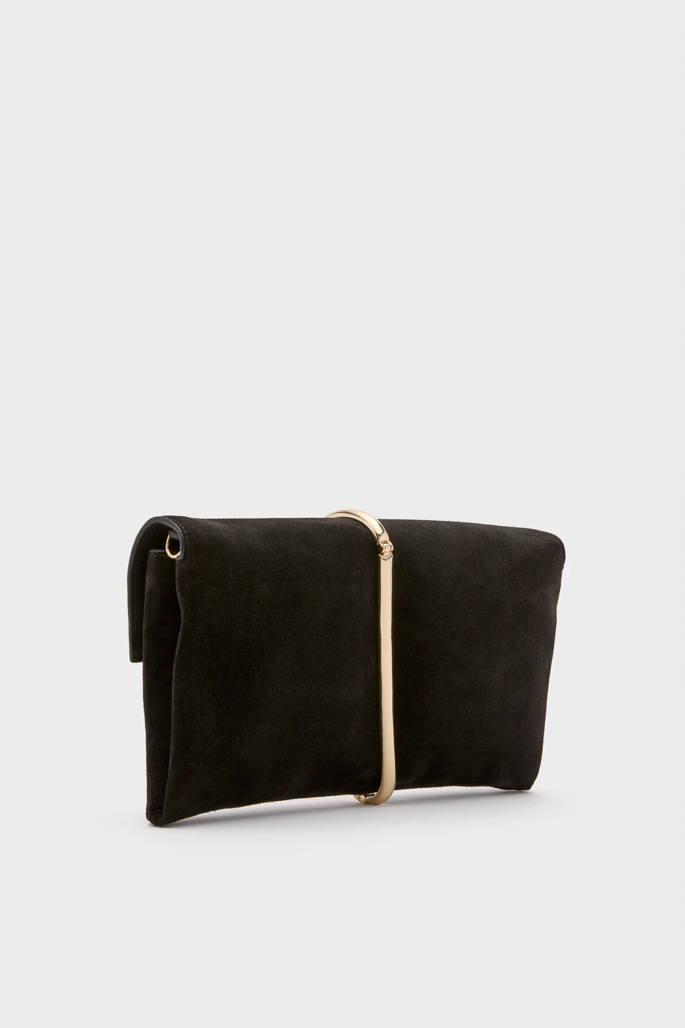 Black Amaya Suede Clutch - Image 5
