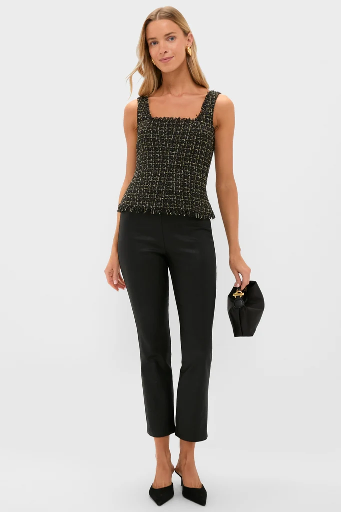 Black and Gold Corset Matteson Top - Image 2