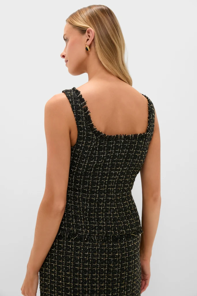Black and Gold Corset Matteson Top - Image 4