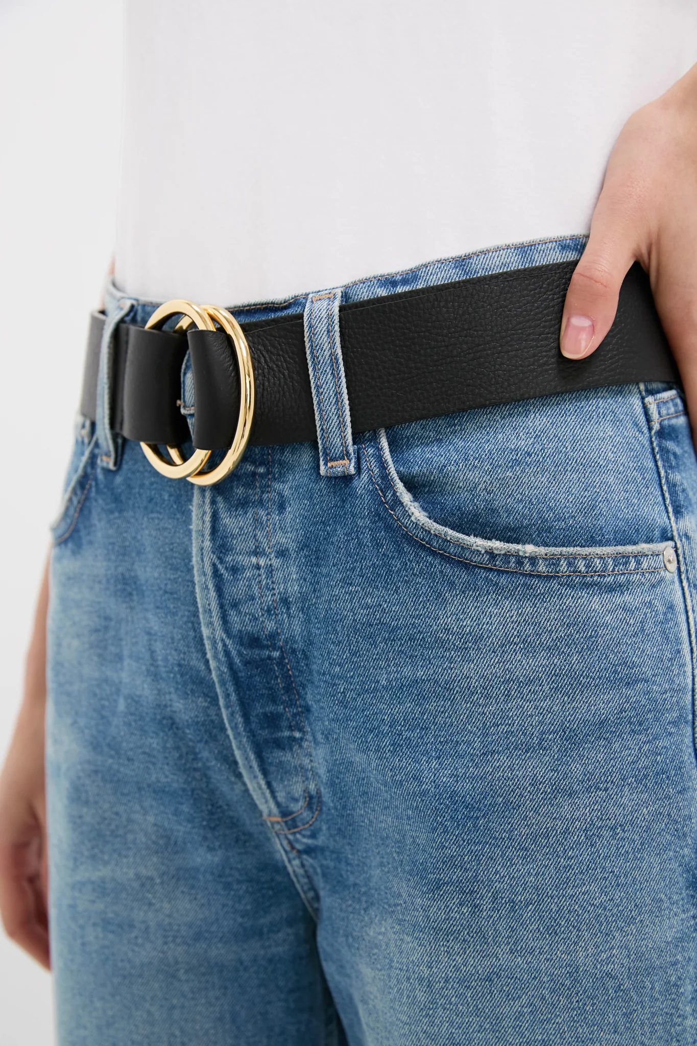 Black and Gold Tumble Belt - Image 2