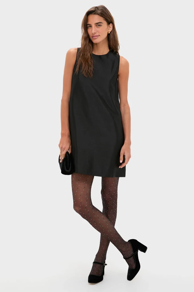 Black and Red Multicolored Dot Tights - Image 2