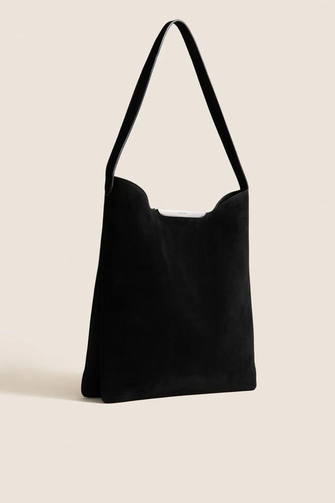 Black and Silver Suede Gemini Bag - Image 3