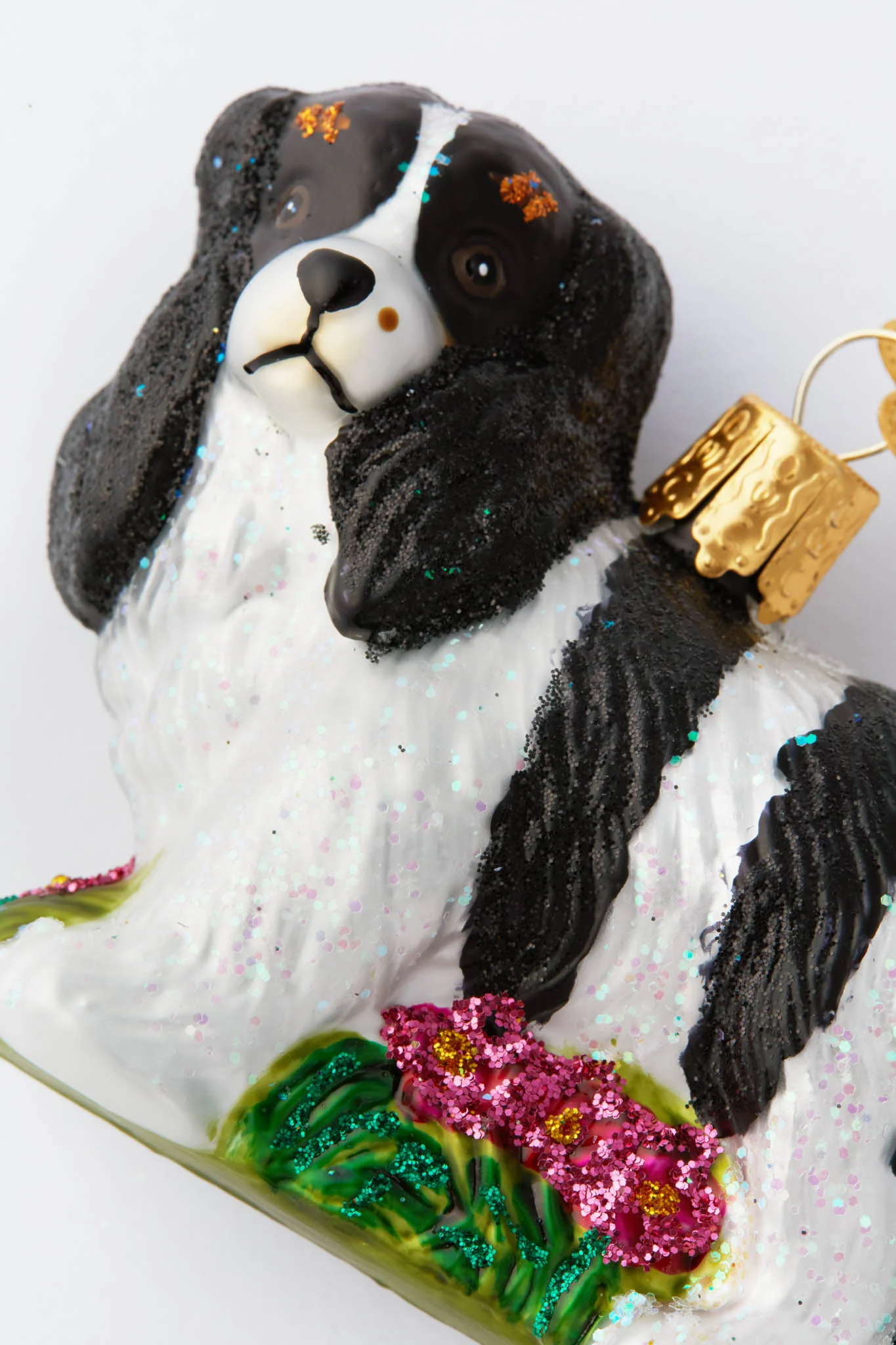 Black and White King Charles Spaniel Ornament - Image 3