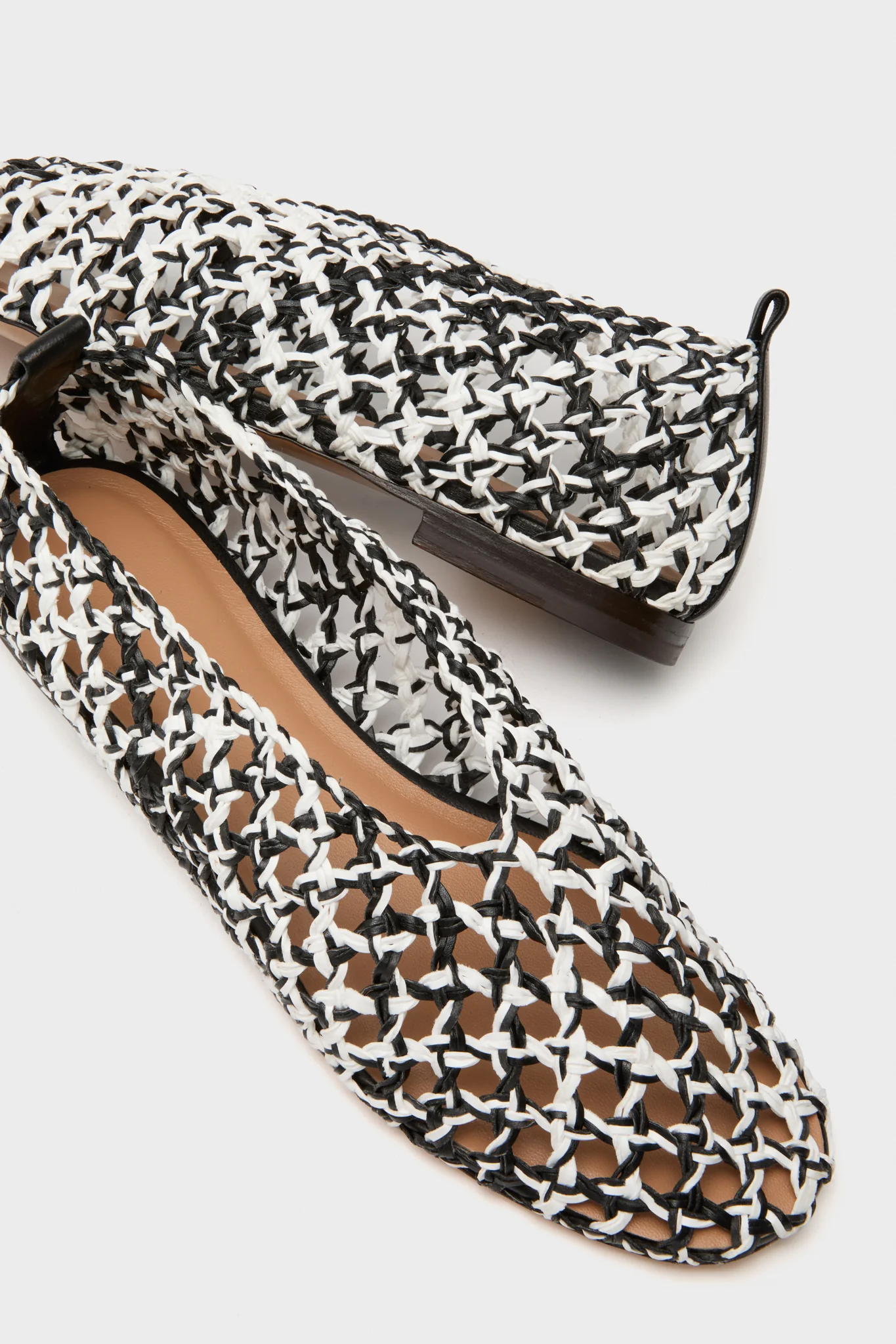Black and White Woven Ballerina - Image 5