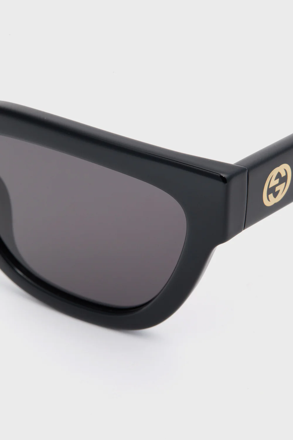 Black Angular Square Sunglasses - Image 4
