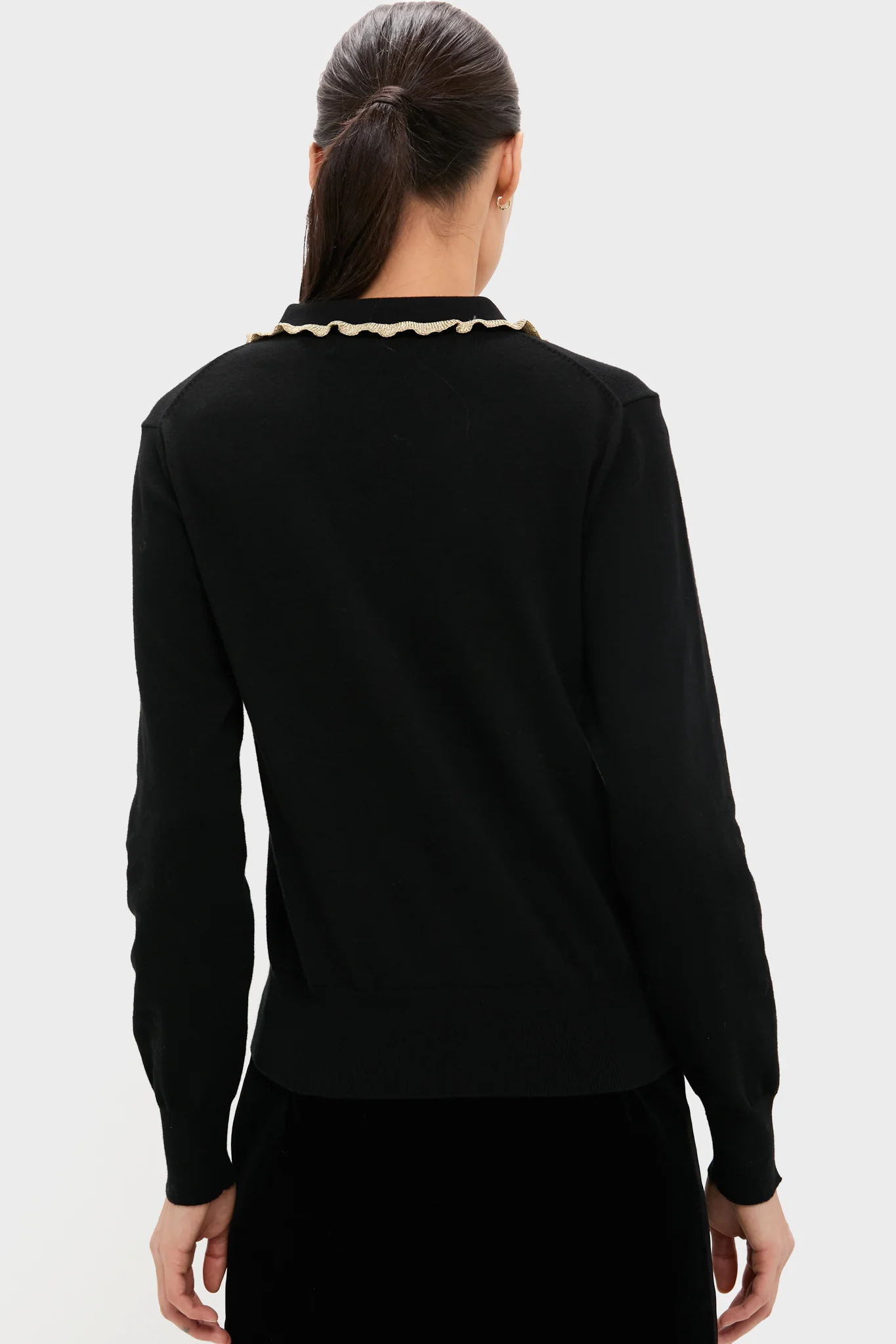 Black Annalane Collared Sweater - Image 4