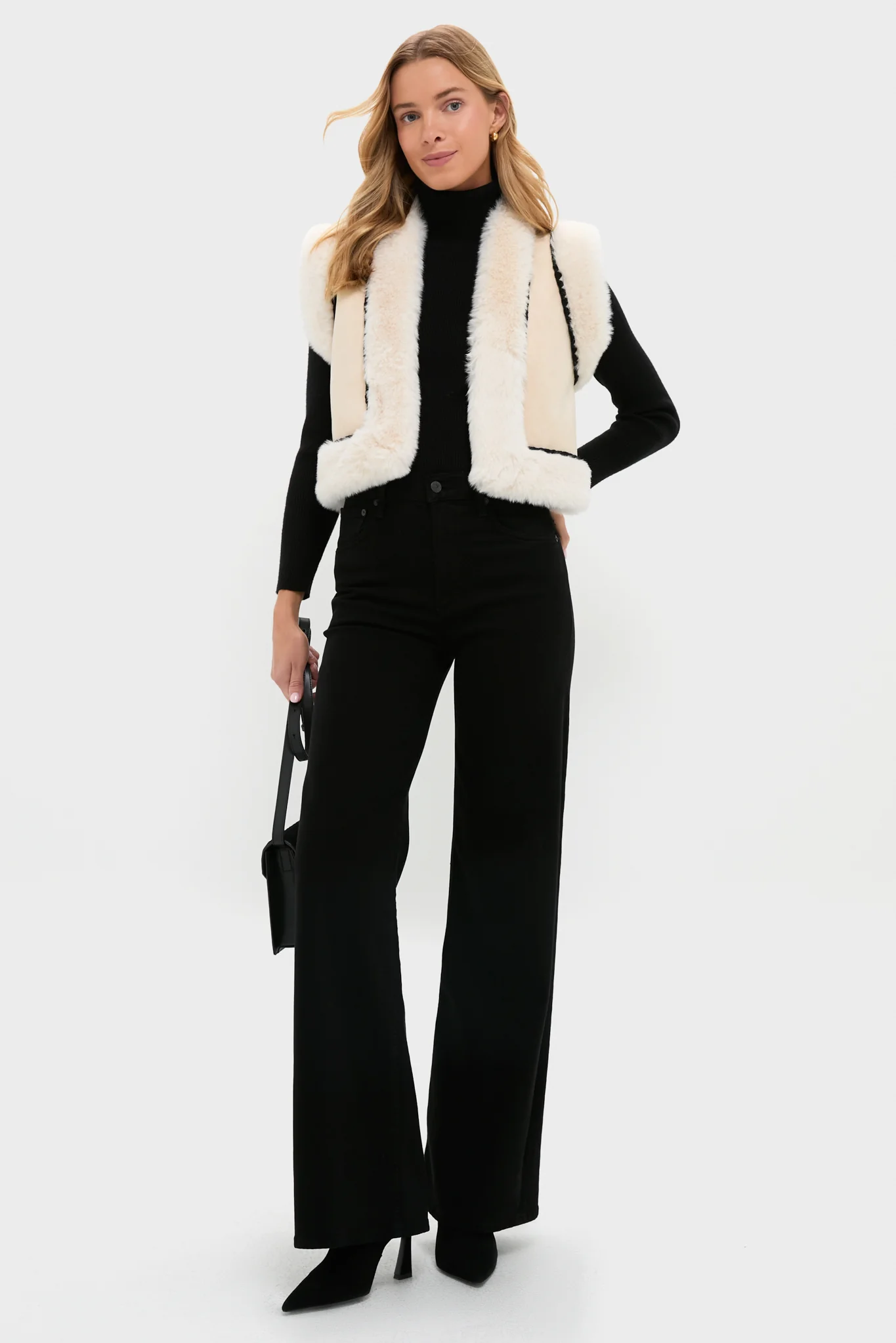 Black Arlo Ribbed Turtleneck - Image 3