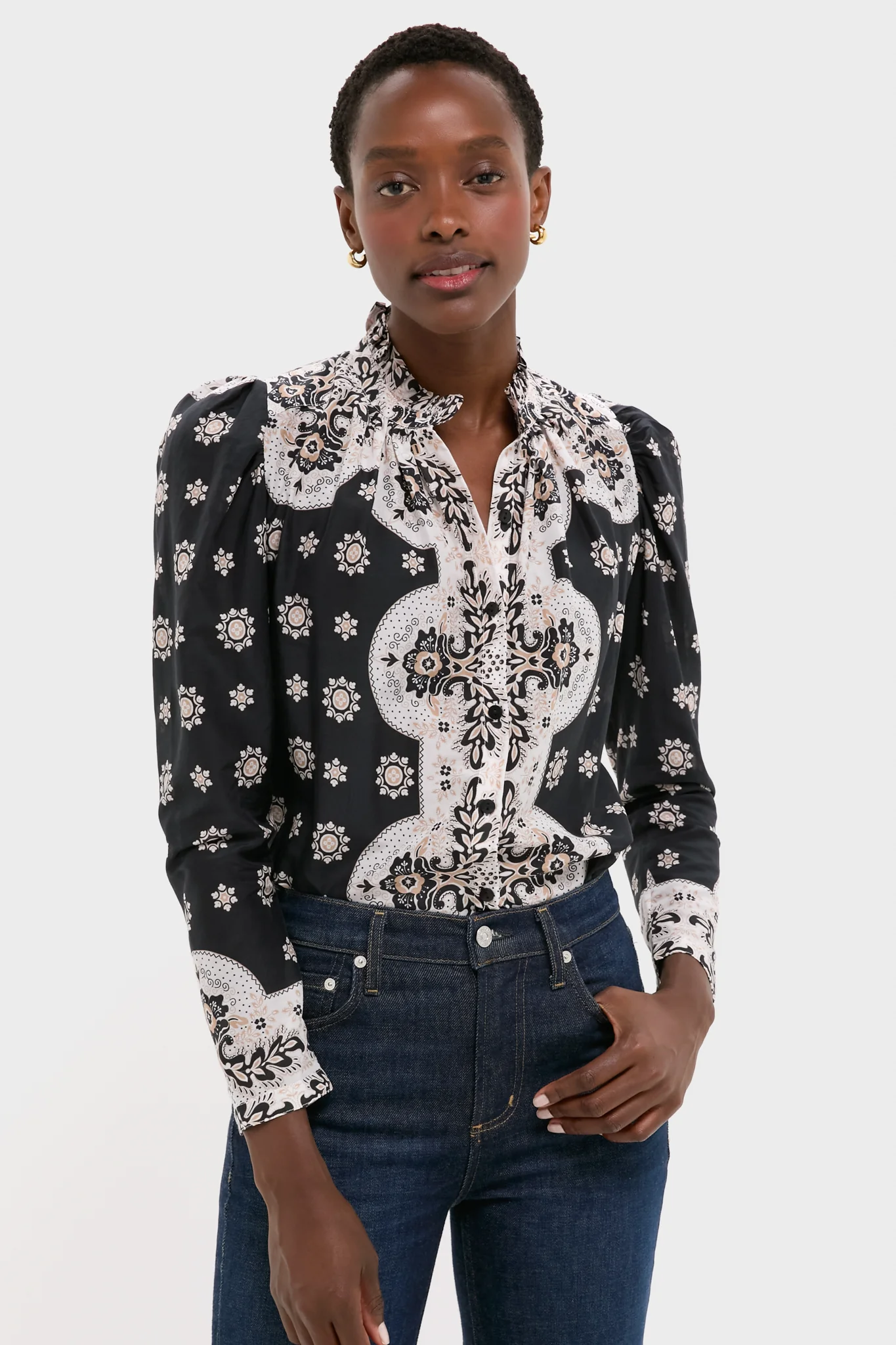 Black Bandana Artemis Bronco Shirt