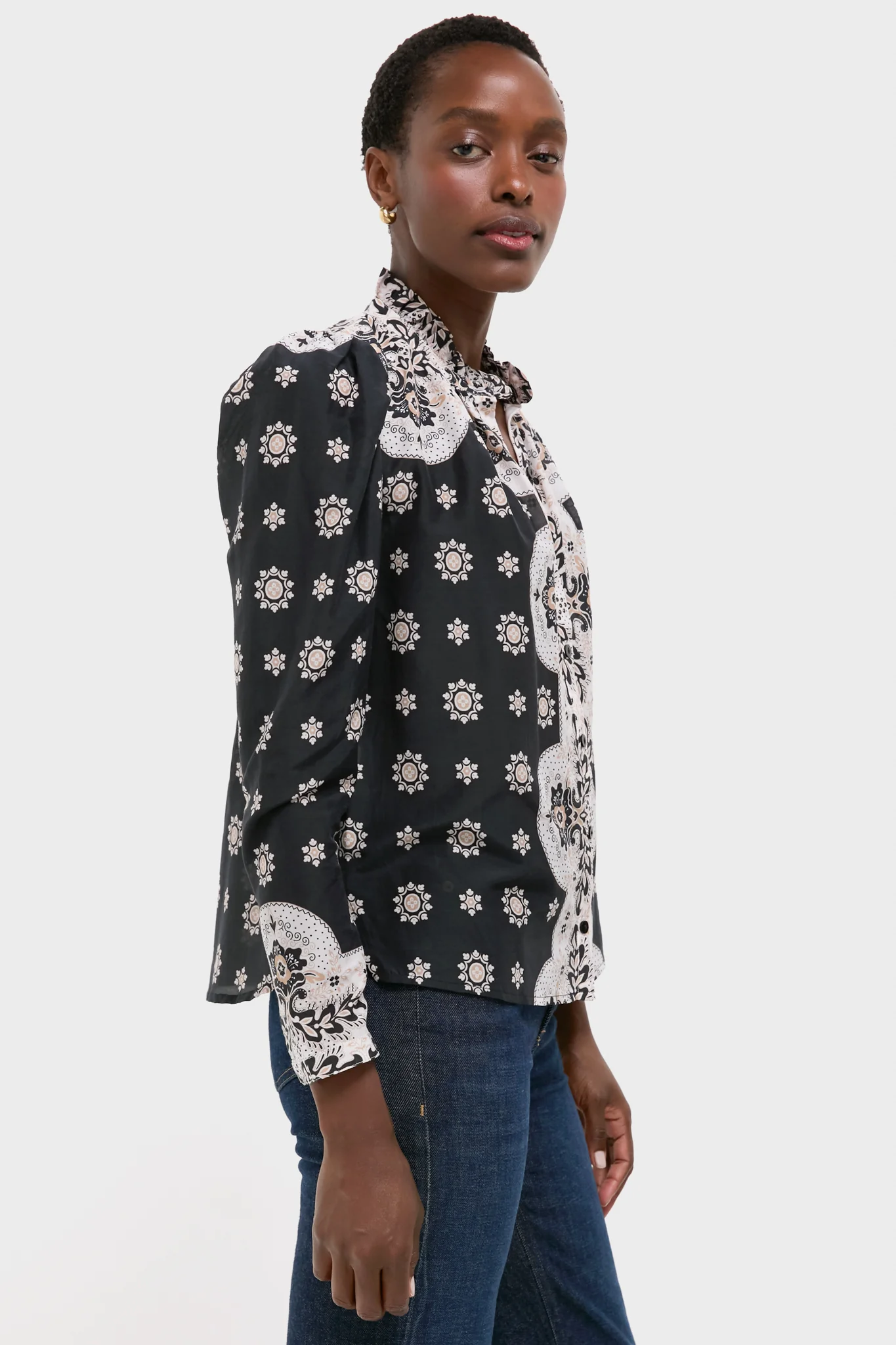 Black Bandana Artemis Bronco Shirt - Image 3