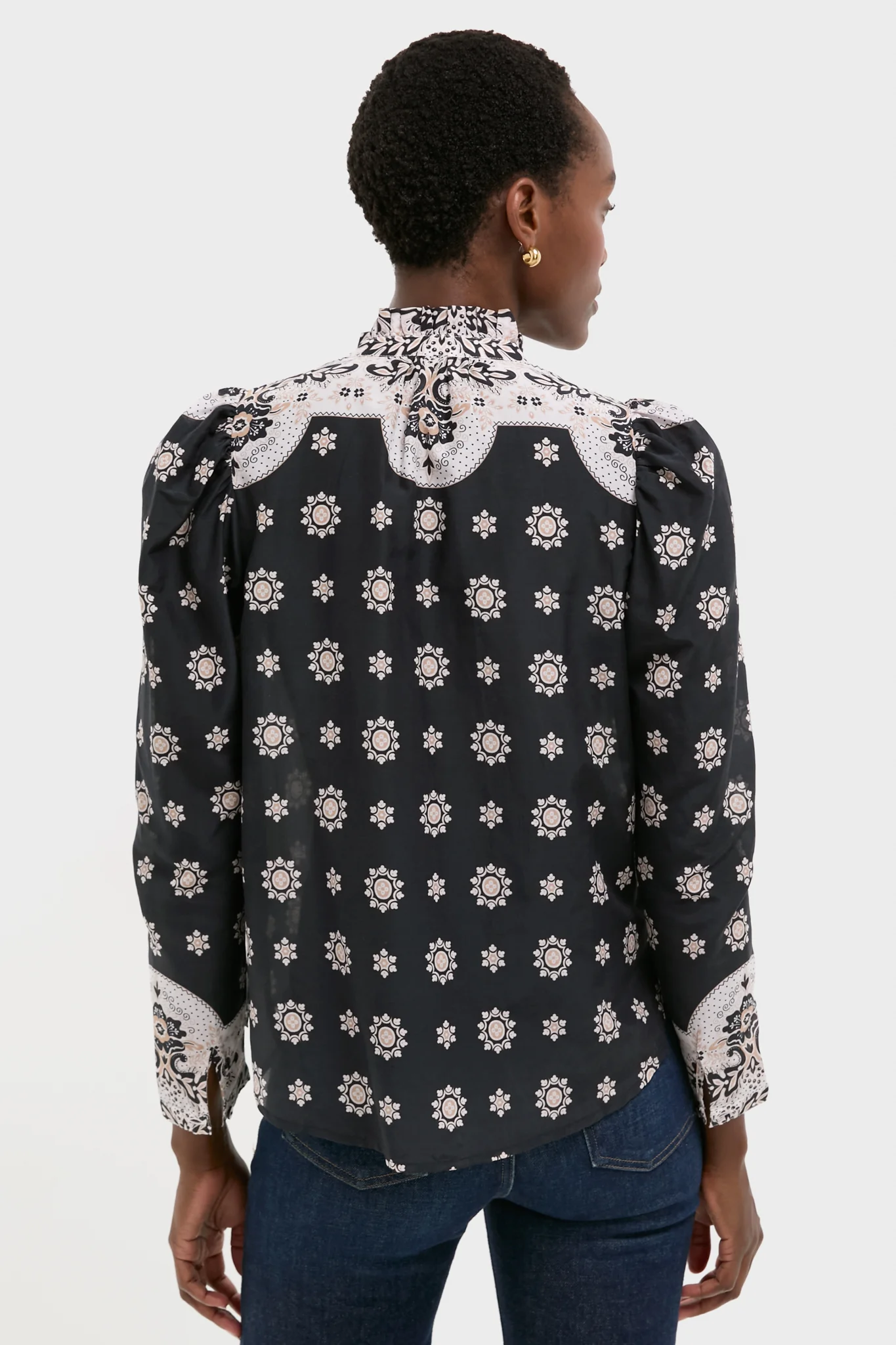 Black Bandana Artemis Bronco Shirt - Image 4