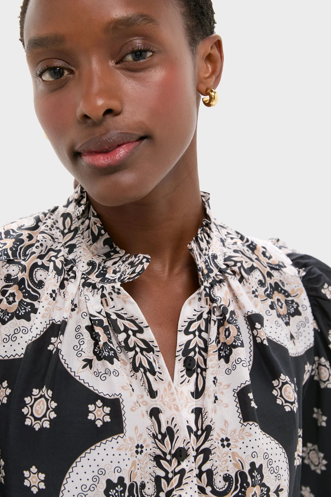 Black Bandana Artemis Bronco Shirt - Image 5