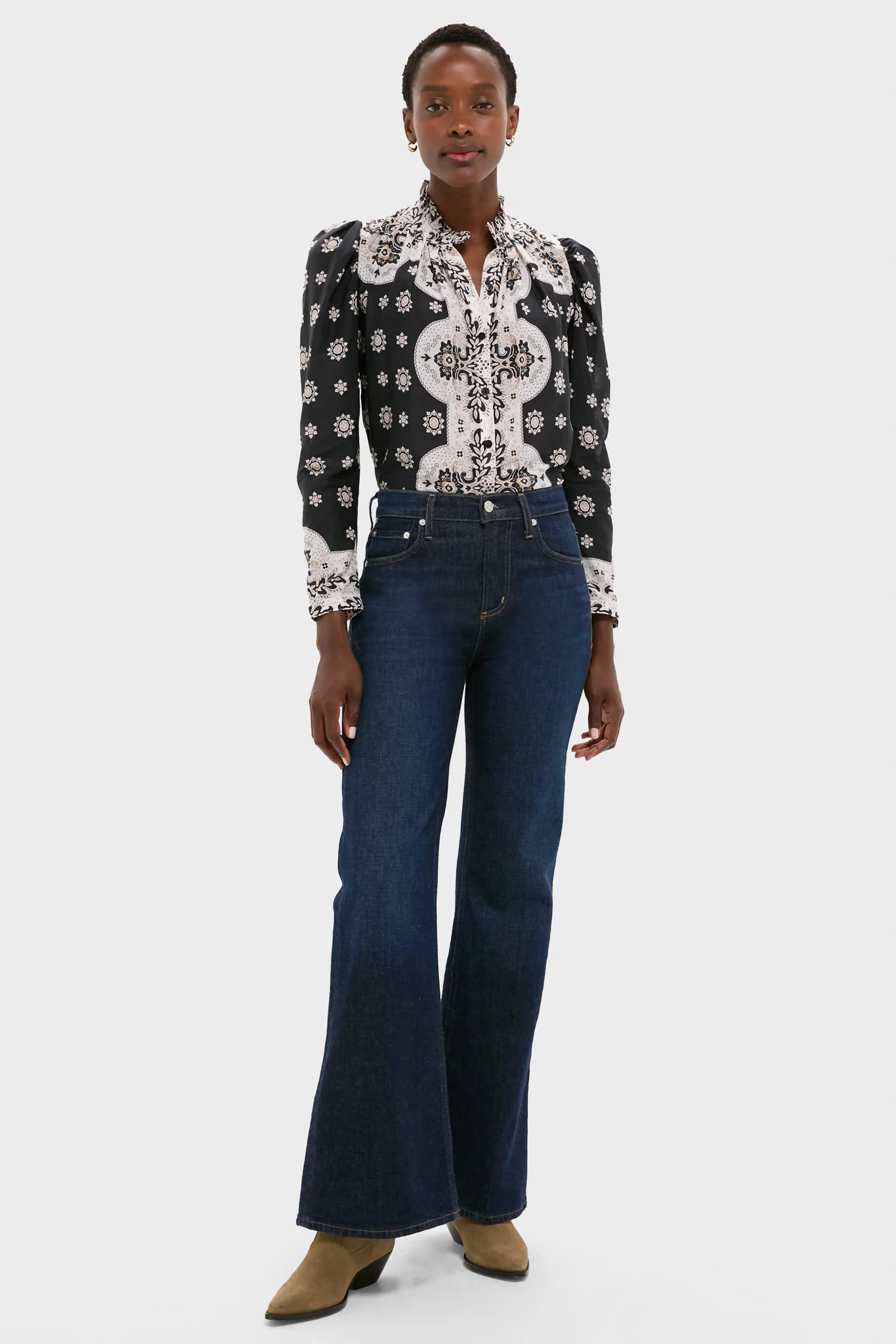 Black Bandana Artemis Bronco Shirt - Image 6
