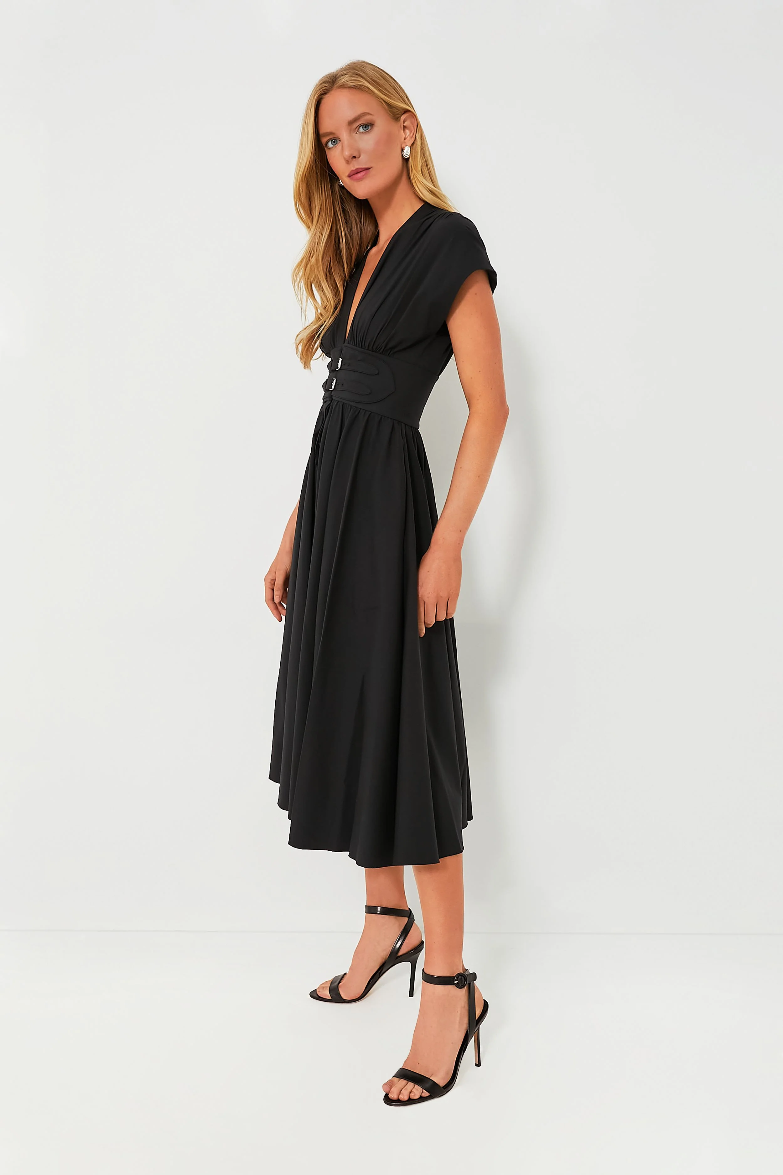 Black Bardello Midi Dress - Image 3