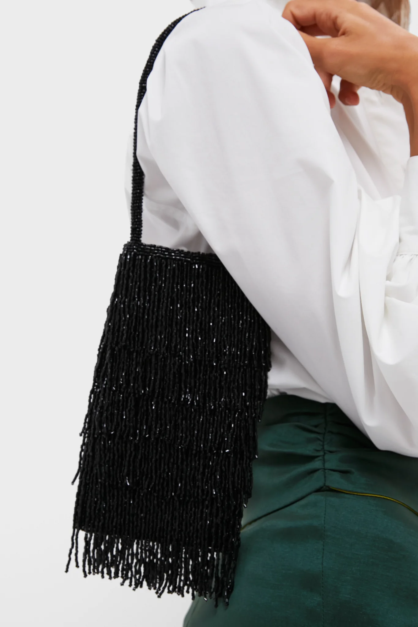 Black Beaded Josephine Mini Bag - Image 3