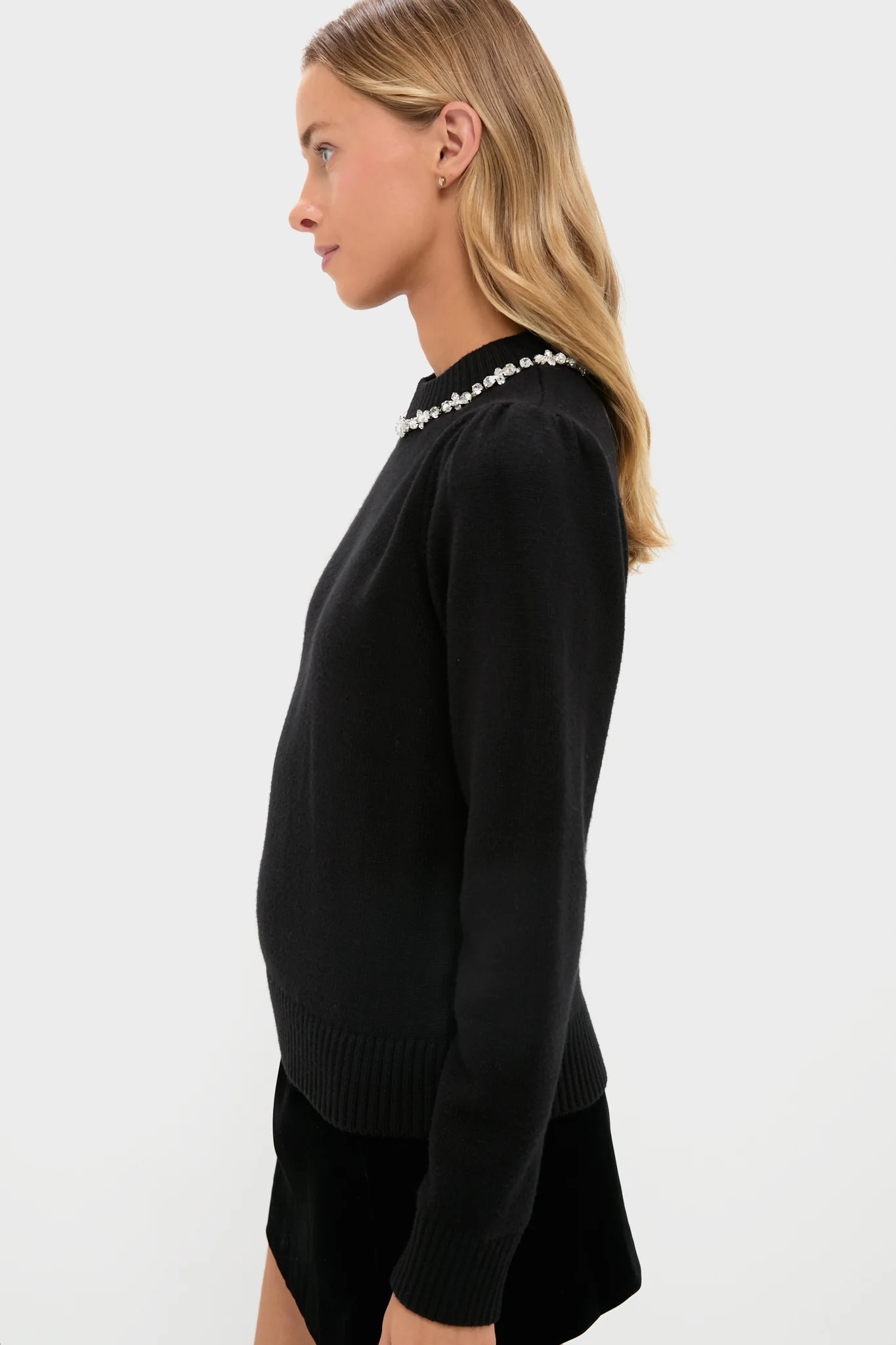 Black Bejeweled Lucy Sweater - Image 4