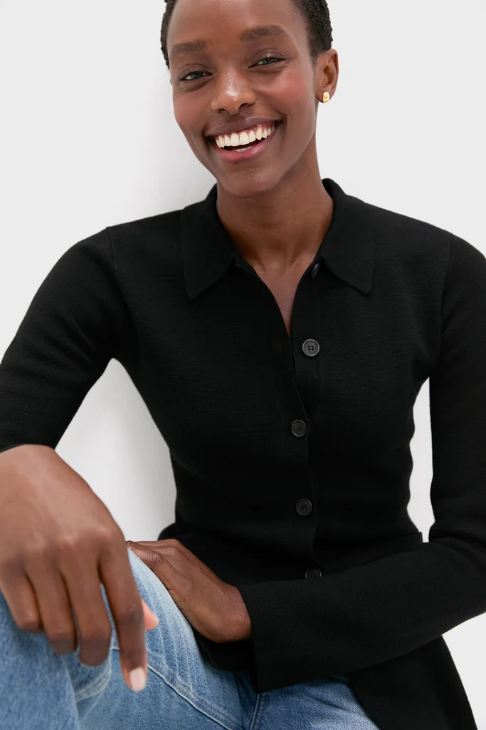 Black Betti Knit Cardi - Image 5