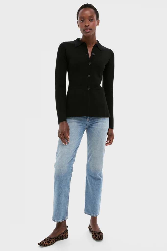 Black Betti Knit Cardi - Image 6