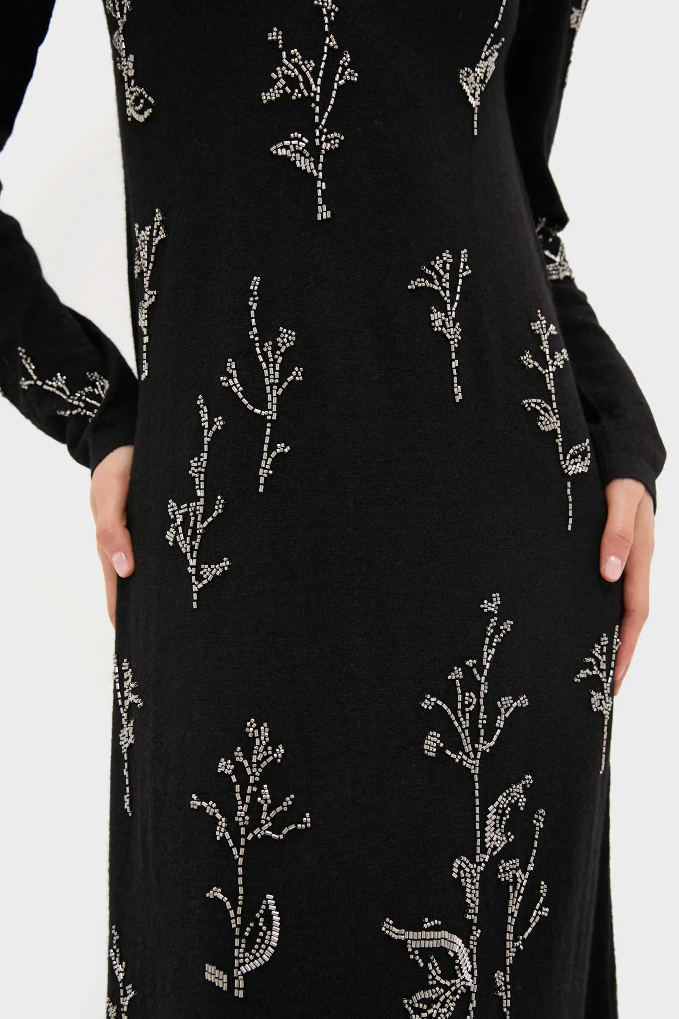 Black Bozka Long Sleeve Maxi Dress - Image 2