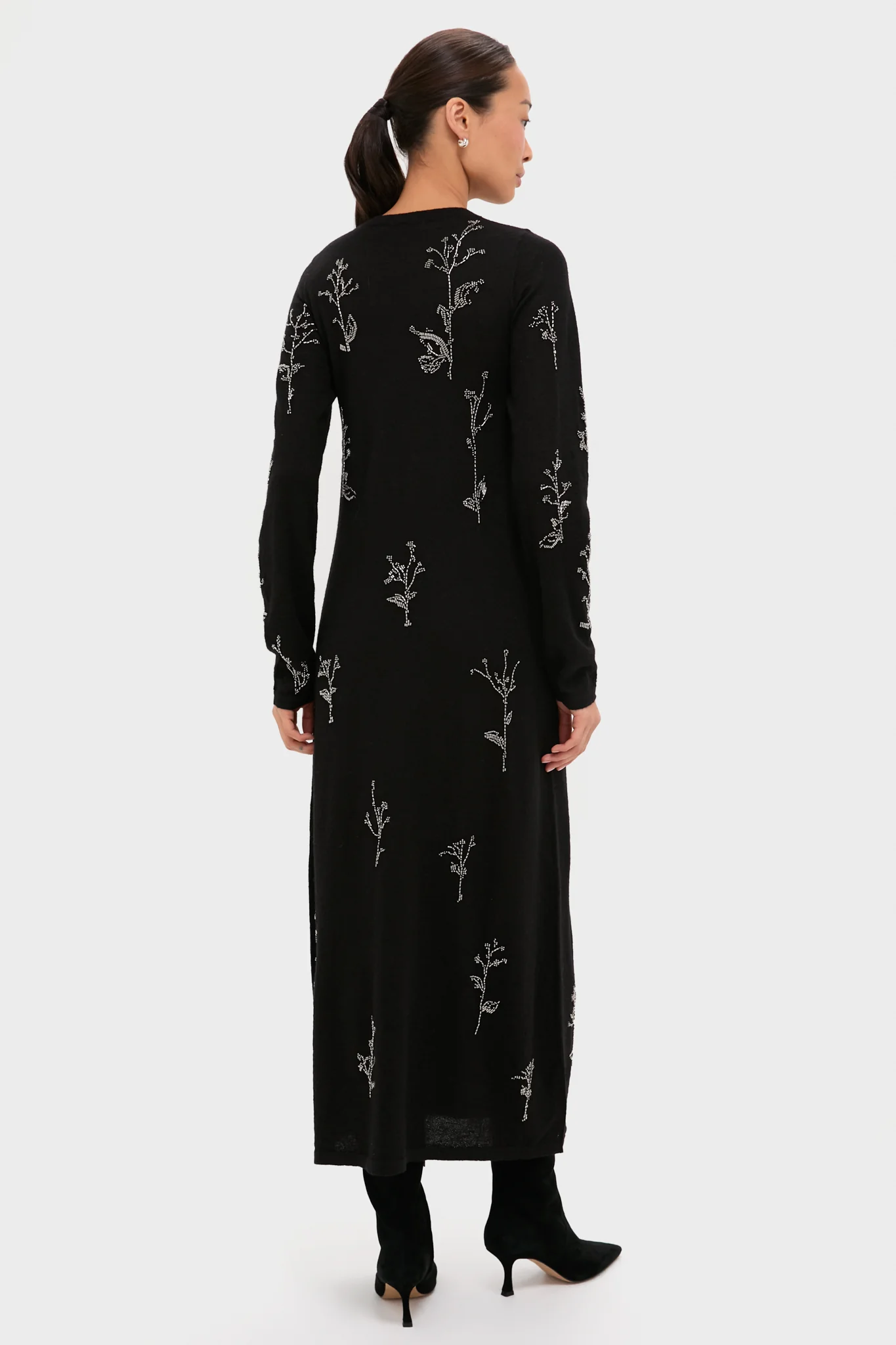Black Bozka Long Sleeve Maxi Dress - Image 4