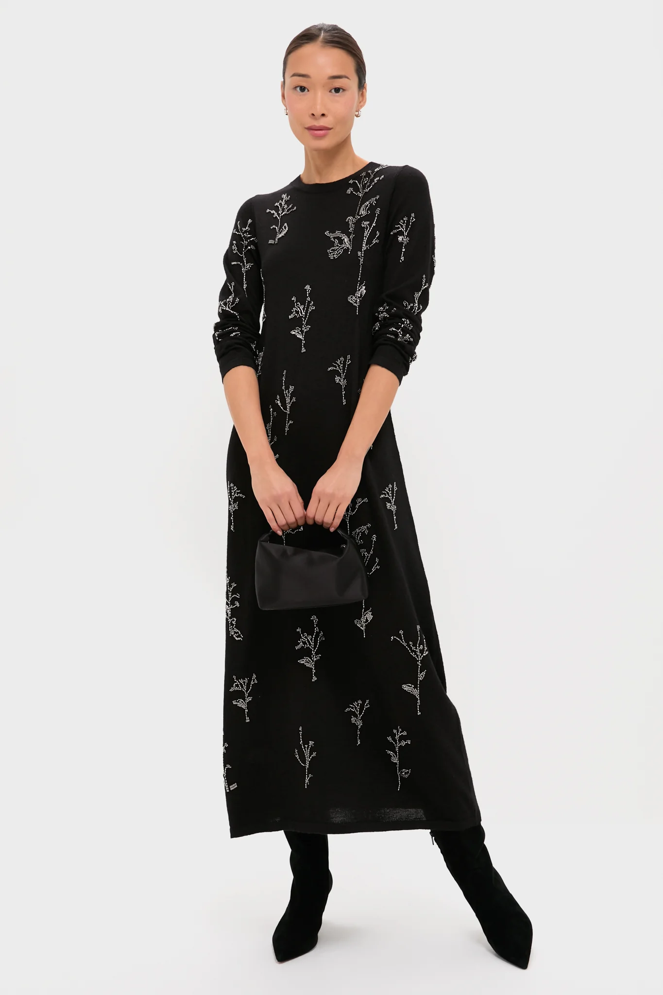 Black Bozka Long Sleeve Maxi Dress - Image 6