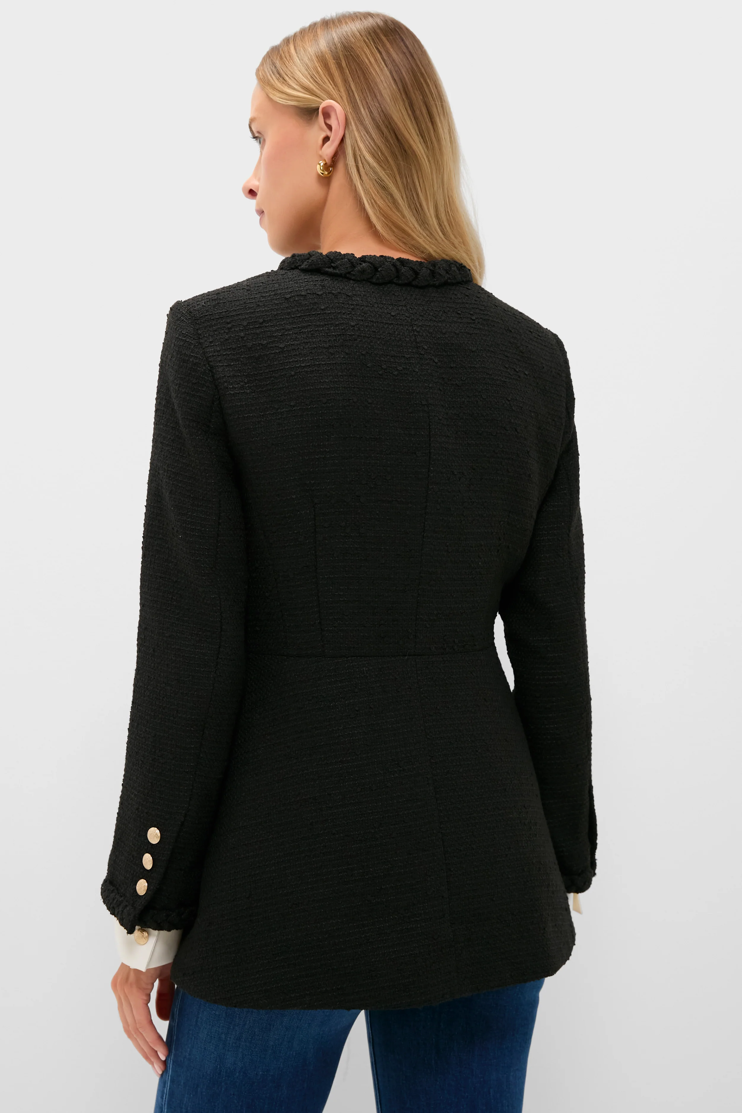 Black Braided Trim Shay Jacket - Image 4