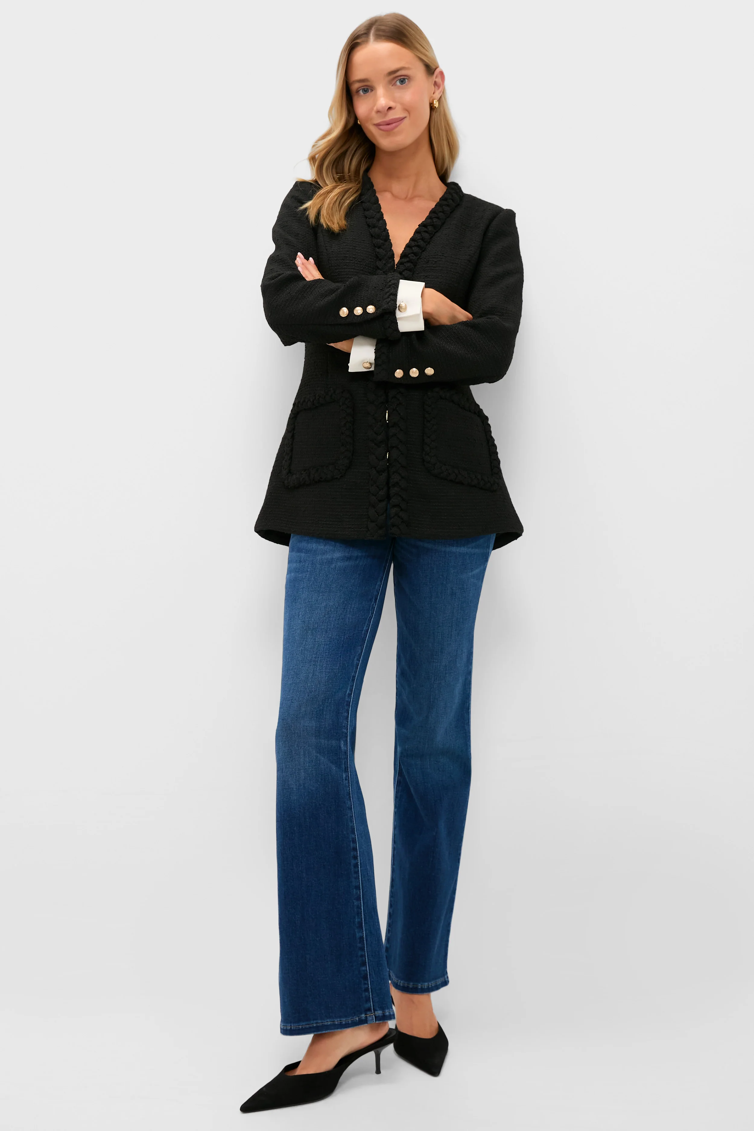 Black Braided Trim Shay Jacket - Image 6