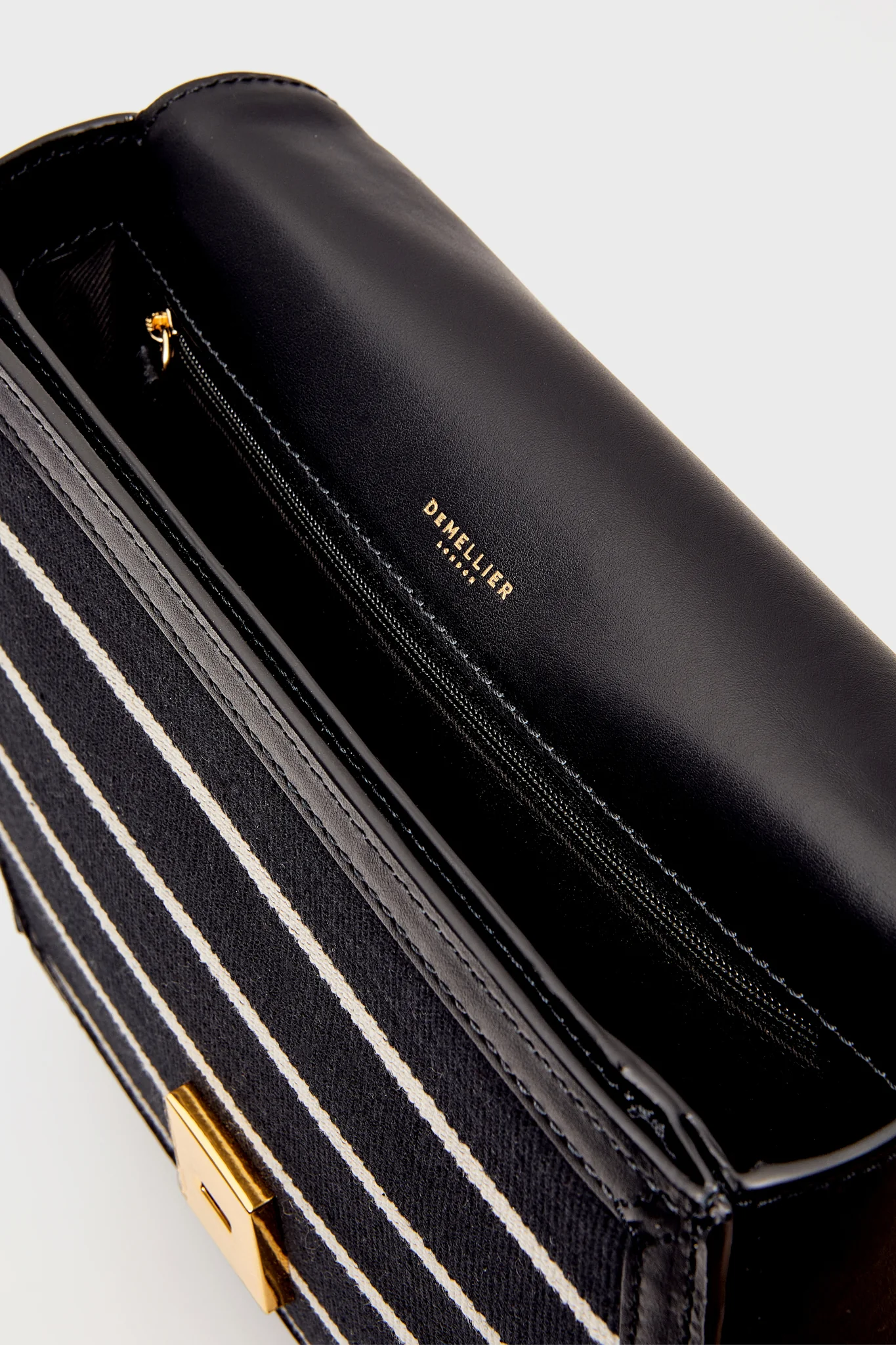 Black Breton Stripe Canvas Vancouver Bag - Image 5