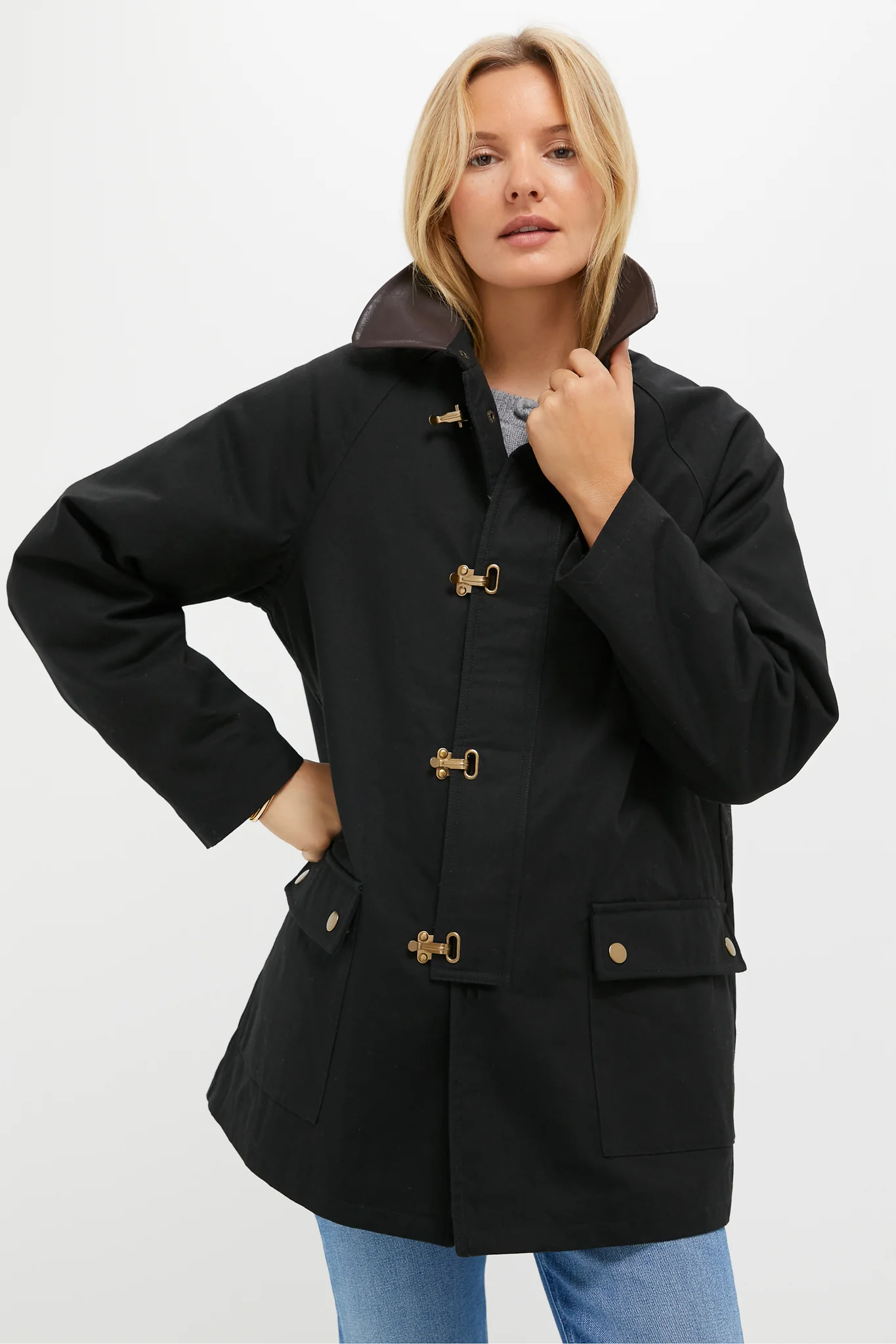 Black Brodie Barn Jacket - Image 6