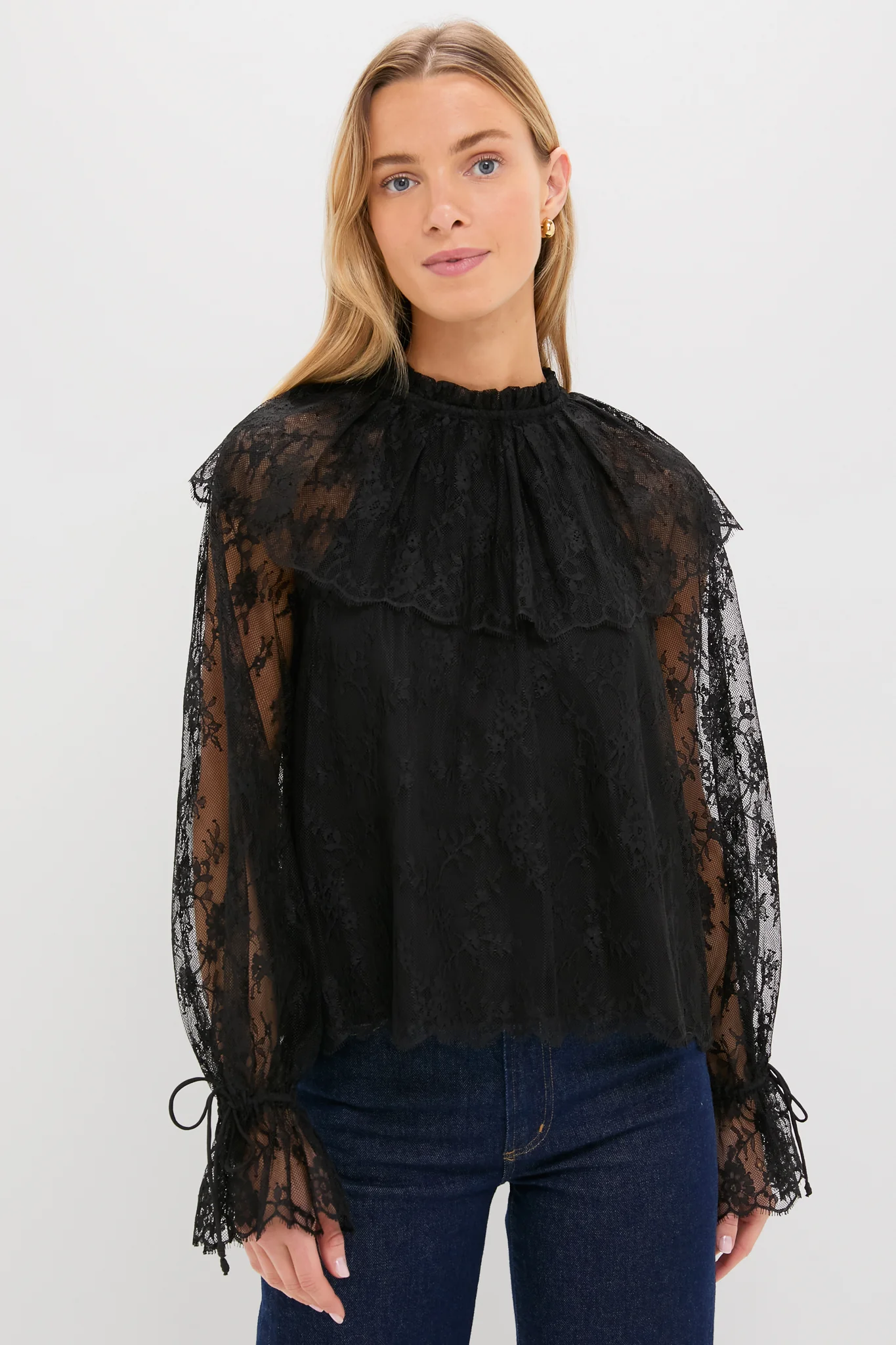 Black Casandra Lace Blouse