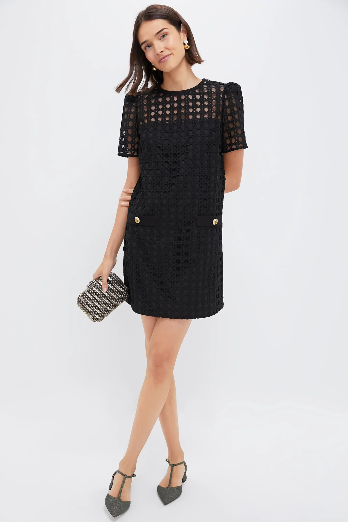 Black Cane Lace Janelle Dress - Image 2