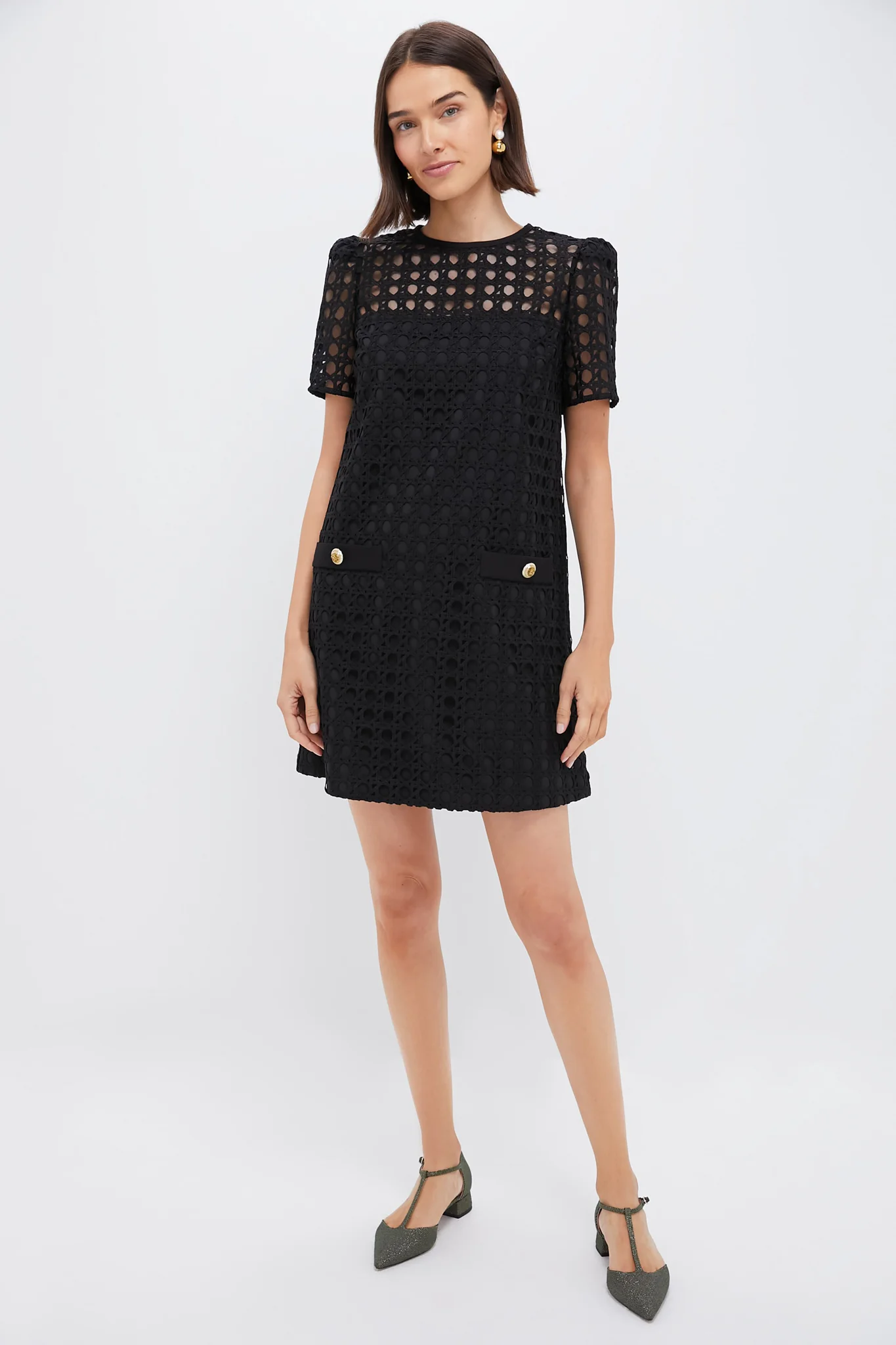 Black Cane Lace Janelle Dress - Image 6